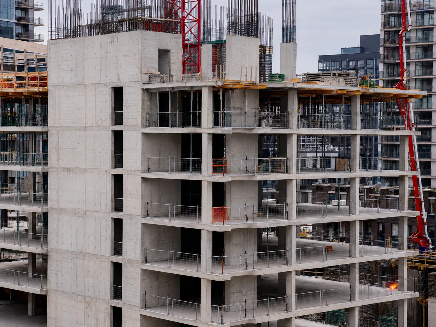 Completed High-Rise Structural Concrete installation in Markham by Harrowgate Group