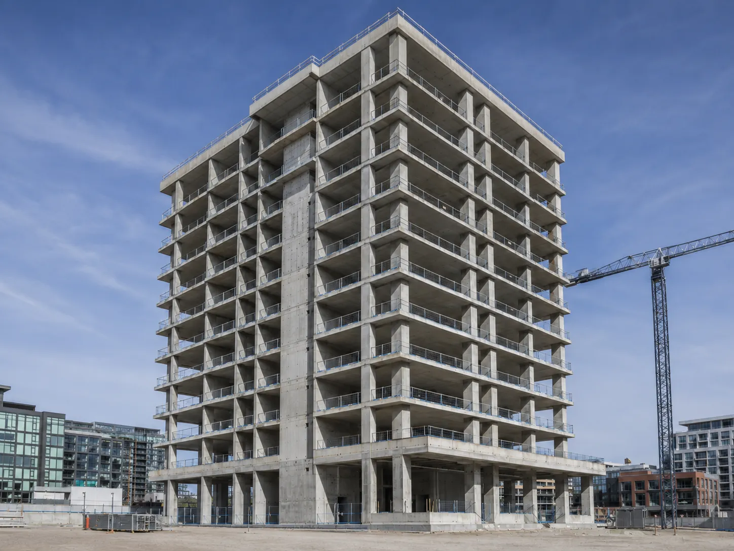 Completed High-Rise Structural Concrete installation by Harrowgate Group