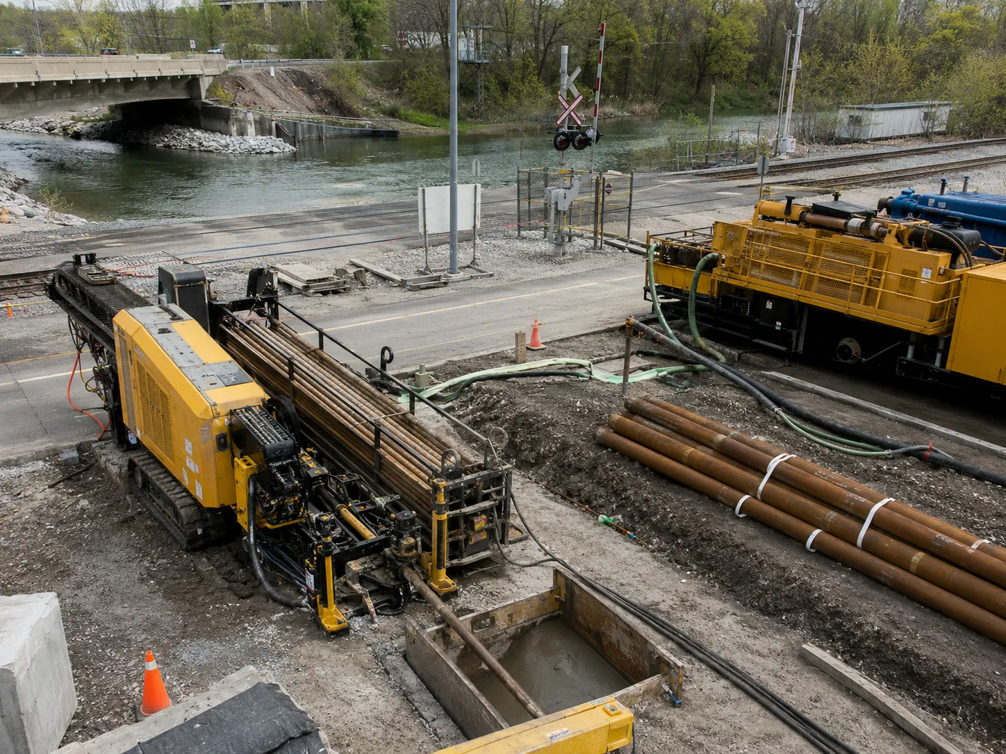 Completed Horizontal Directional Drilling installation in Markham by Harrowgate Group