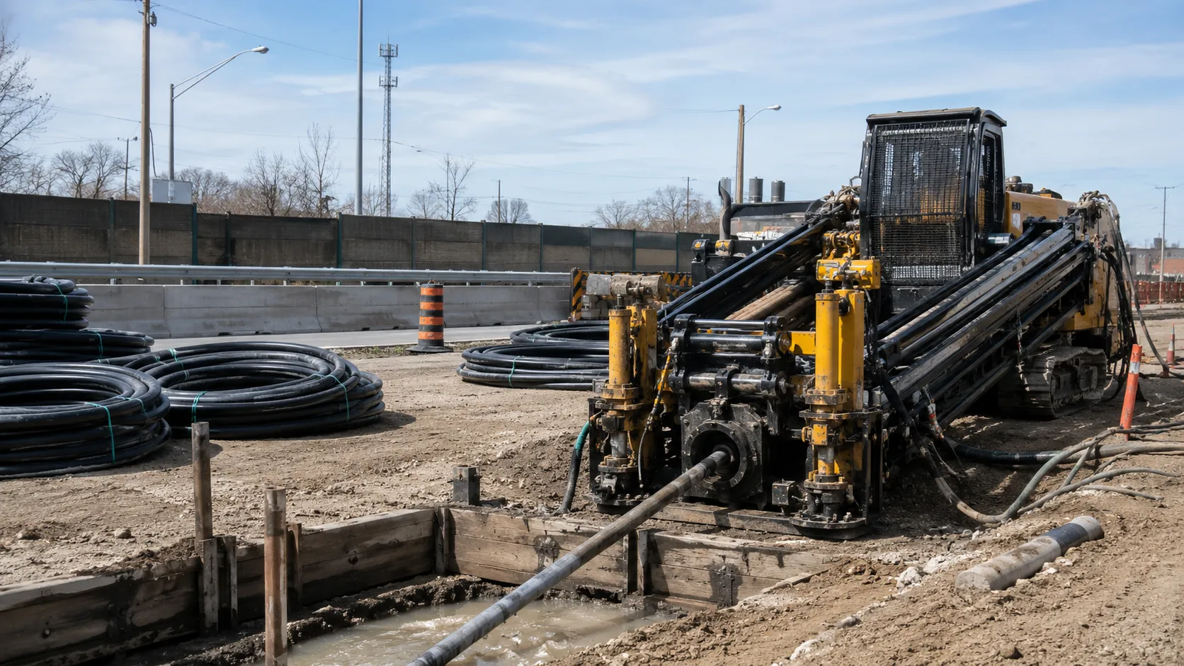 Horizontal Directional Drilling in Markham, Ontario, self-performed and completed by Harrowgate Group