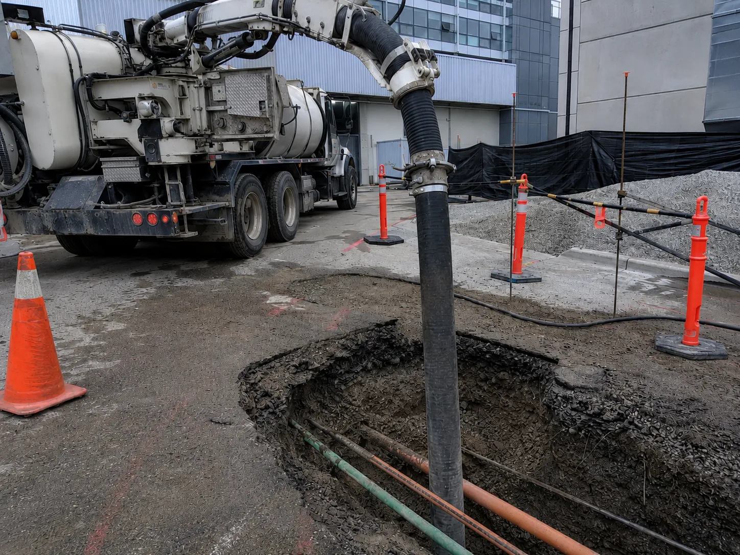 The Markham market for hydro excavation for Hydro Excavation in Markham