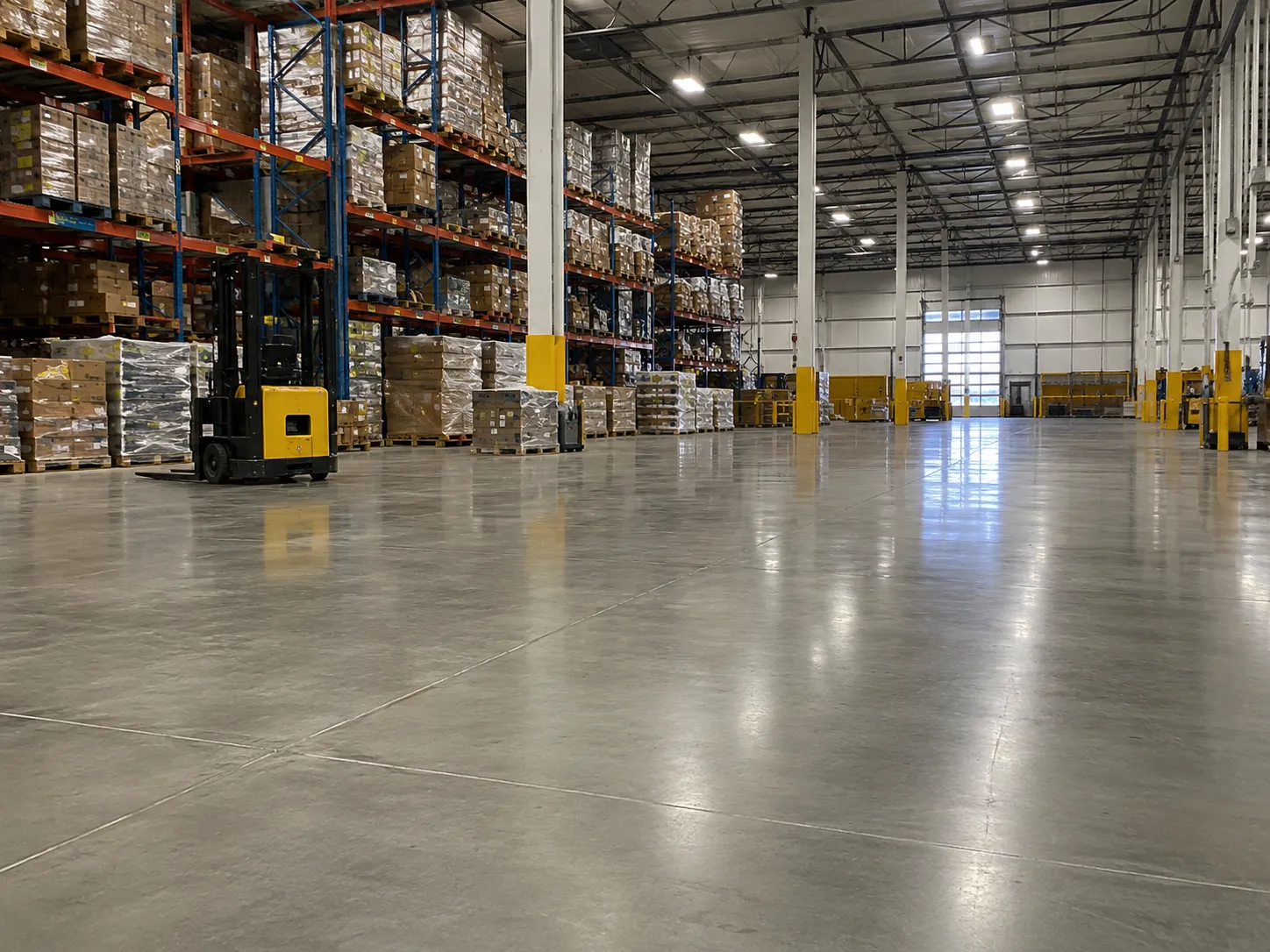 Completed Industrial Concrete Floors installation in Markham by Harrowgate Group
