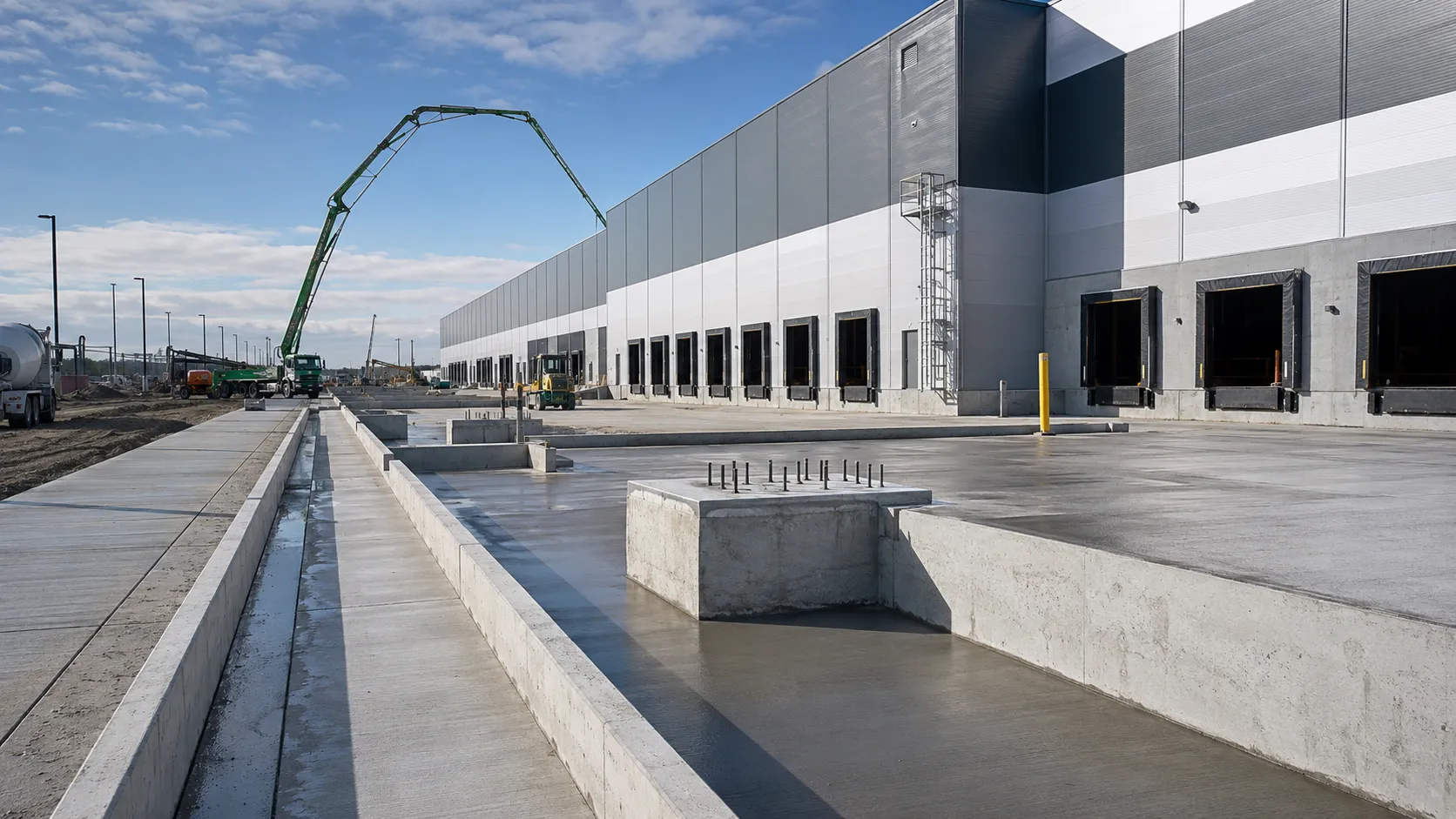 Industrial Facility Concrete Packages, self-performed and completed by Harrowgate Group