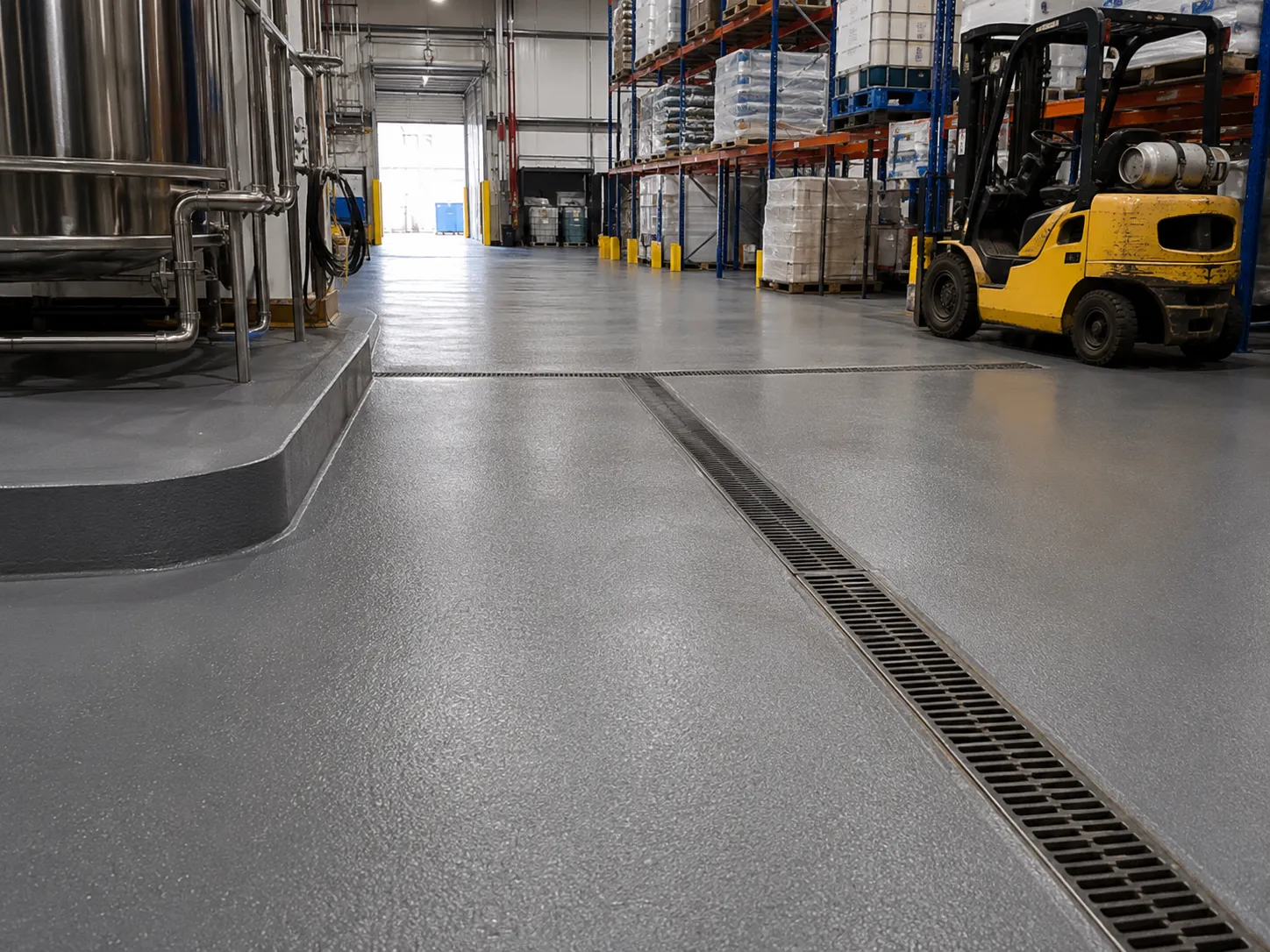 Completed Industrial Floor Coatings installation in London by Harrowgate Group