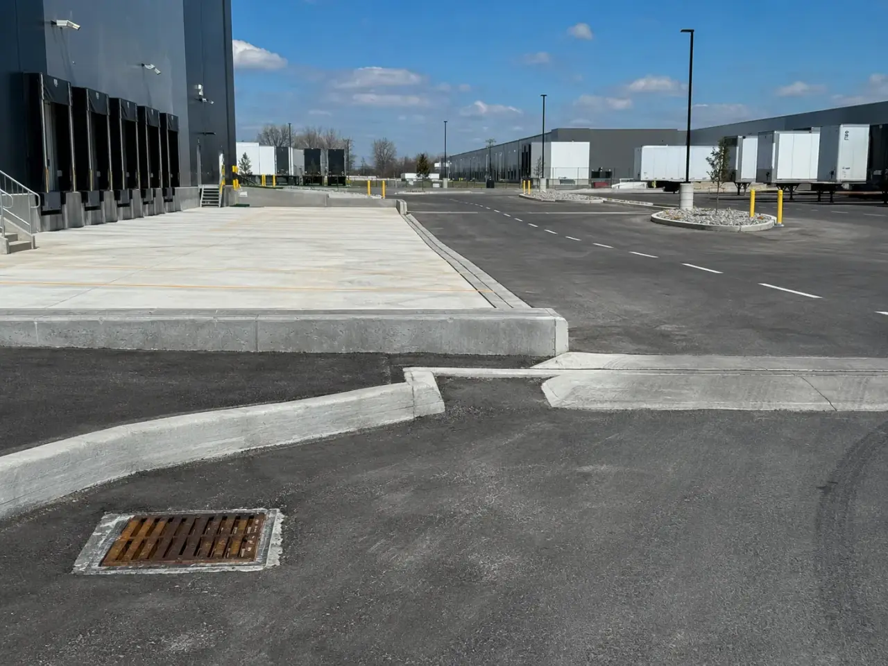 Industrial Snow Removal across Milton property by Harrowgate Group