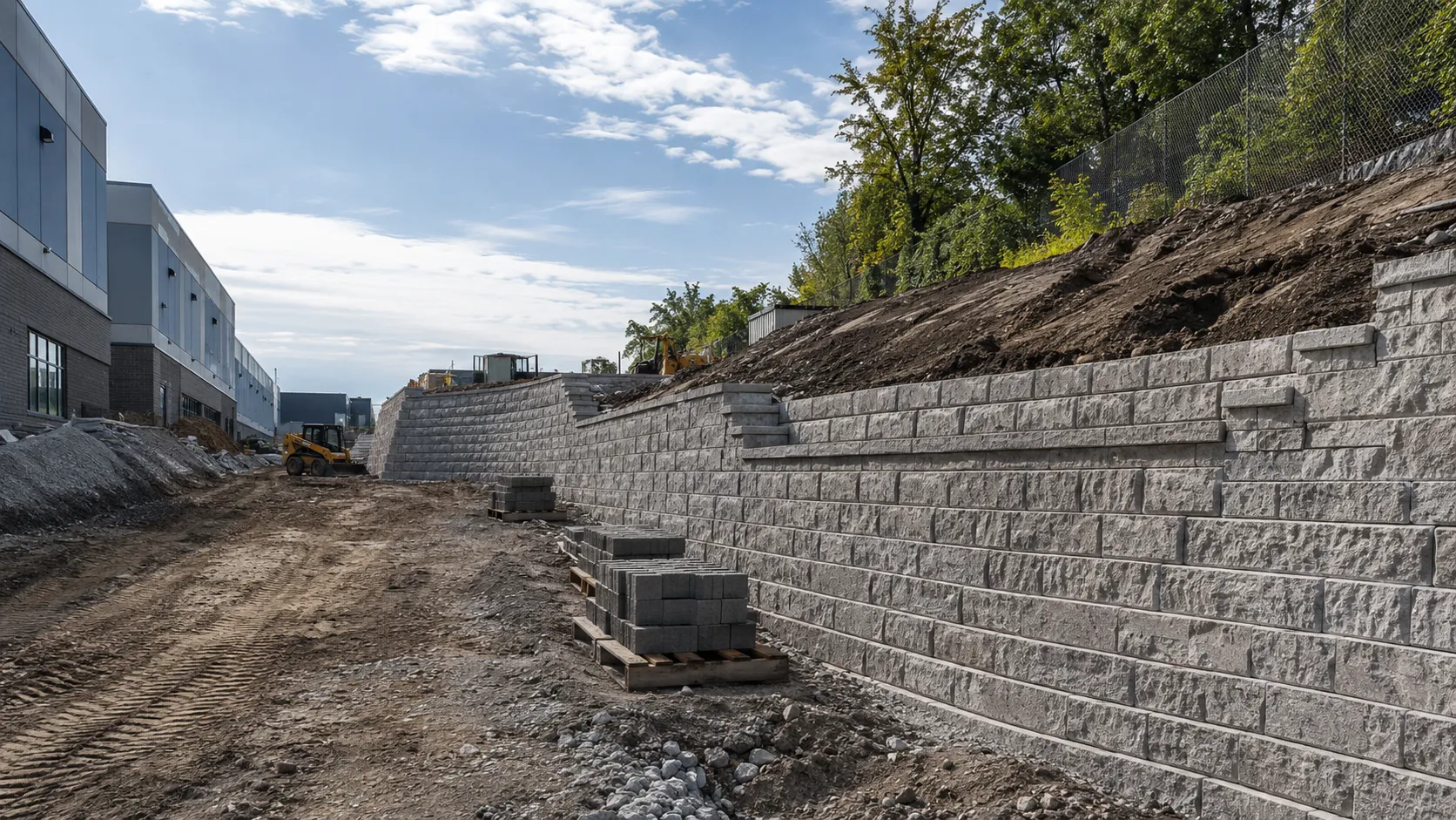 Landscape Retaining Walls, self-performed and completed by Harrowgate Group