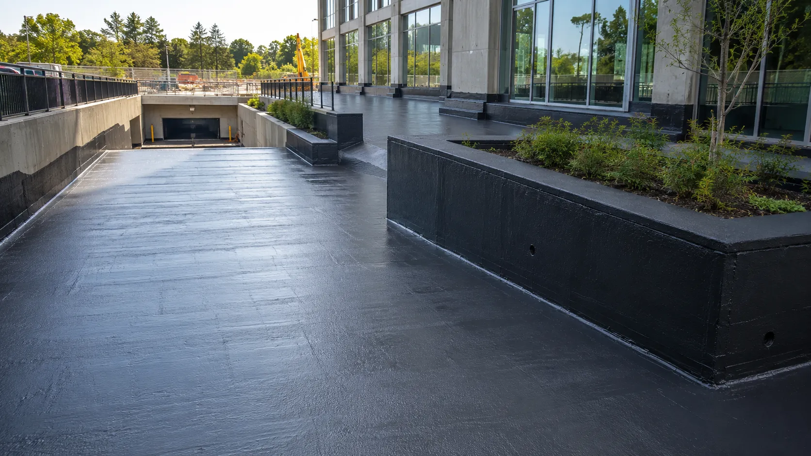 Liquid Membrane Waterproofing in Markham, Ontario, self-performed and completed by Harrowgate Group