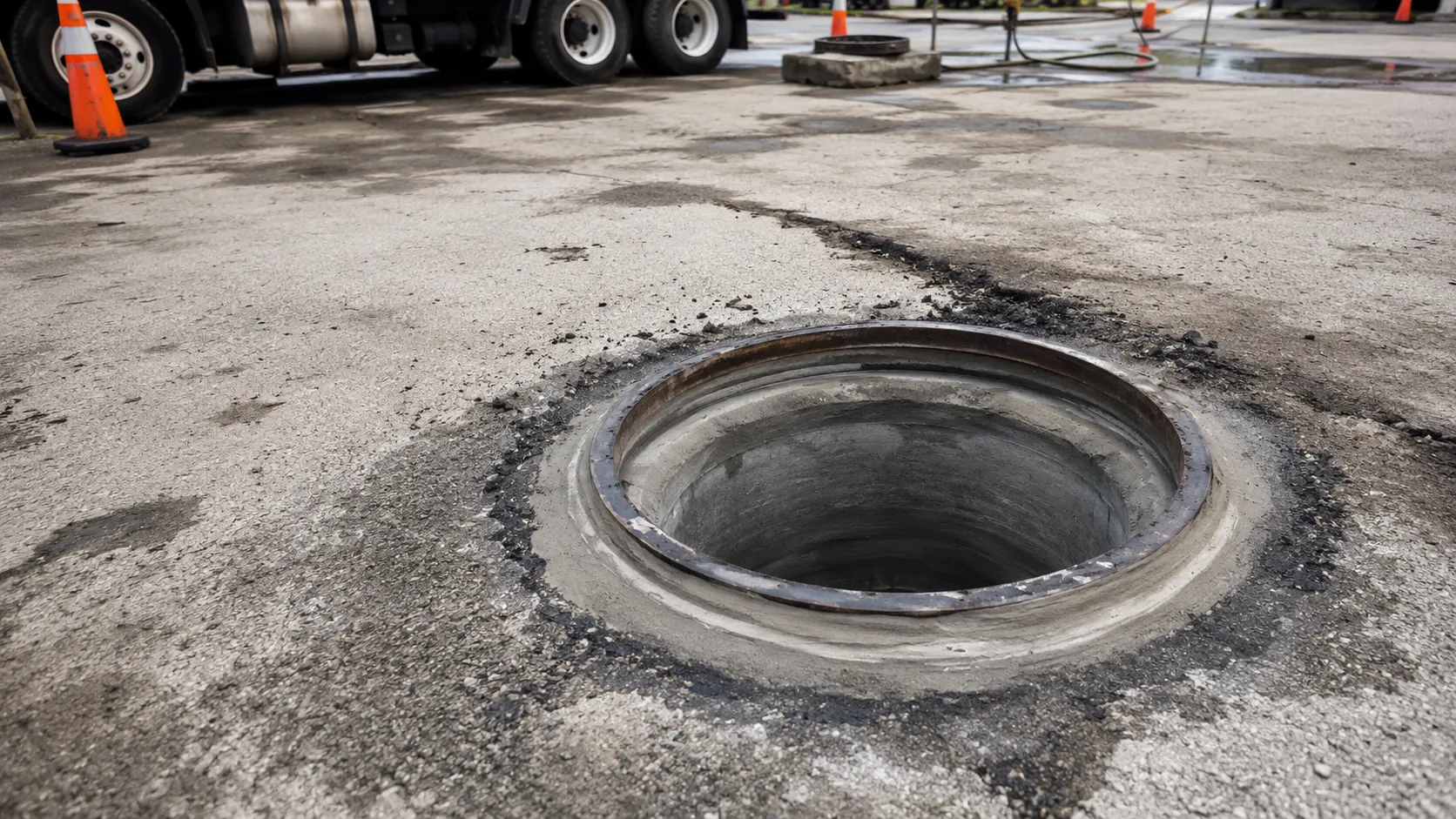 Manhole Rehabilitation, self-performed and completed by Harrowgate Group