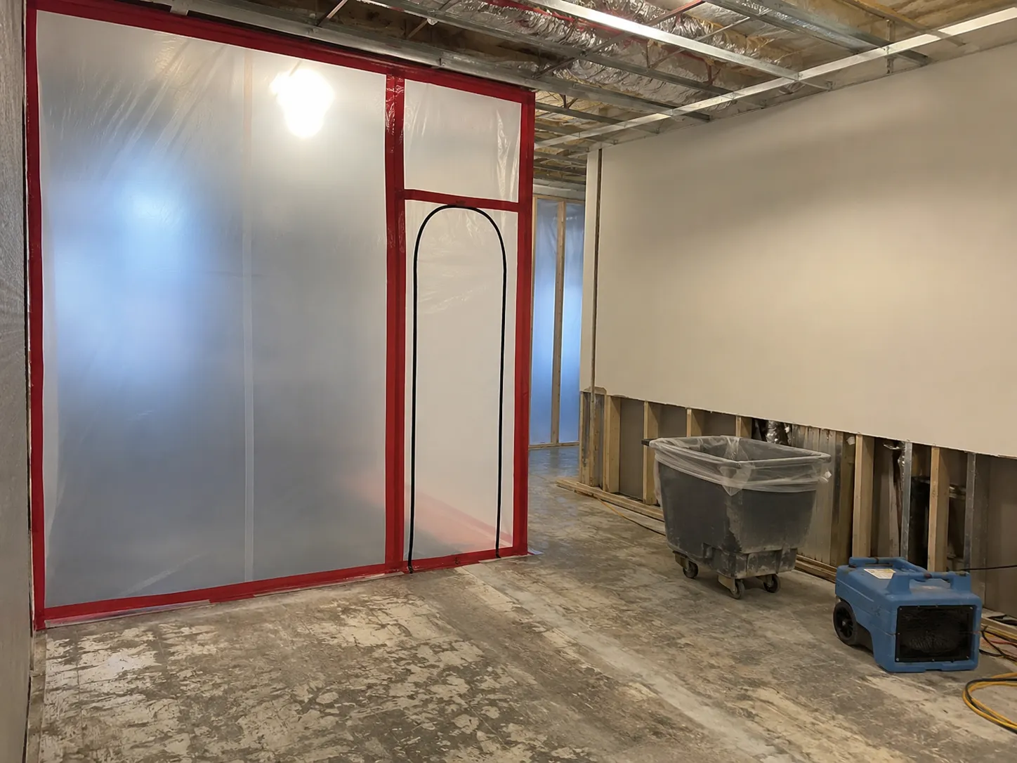 Mould Remediation being built and completed on site by Harrowgate Group