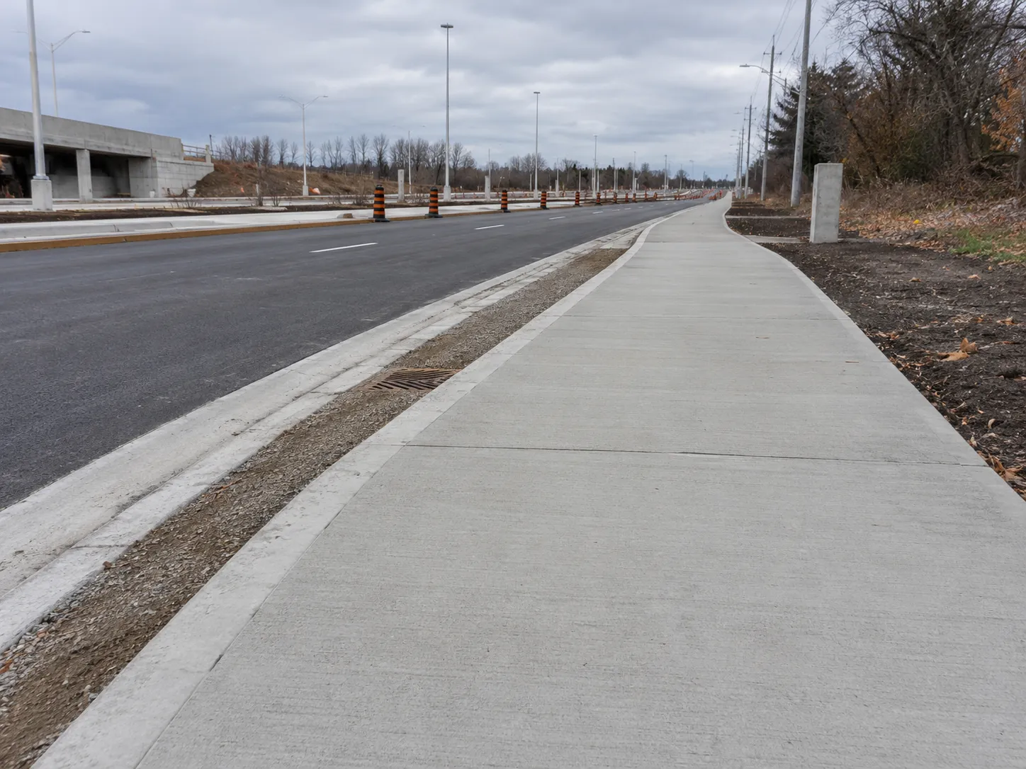 Completed Municipal Concrete Works installation in Innisfil by Harrowgate Group