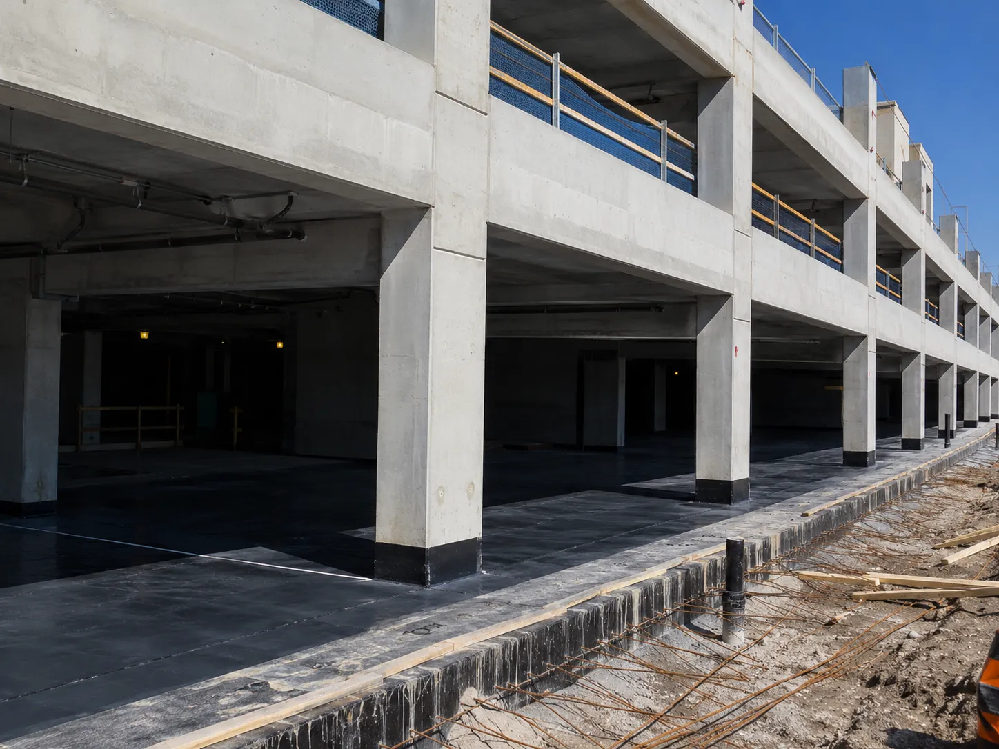 Completed Parking Structure Construction installation in Ajax by Harrowgate Group