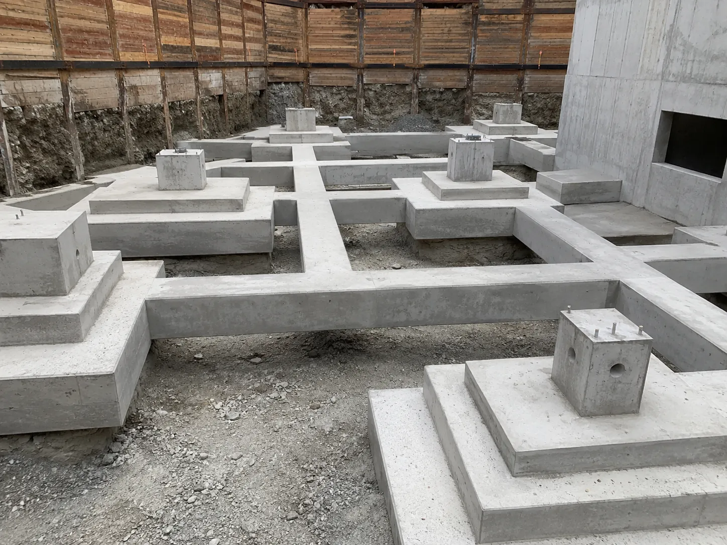 Completed Pile Caps and Grade Beams installation by Harrowgate Group
