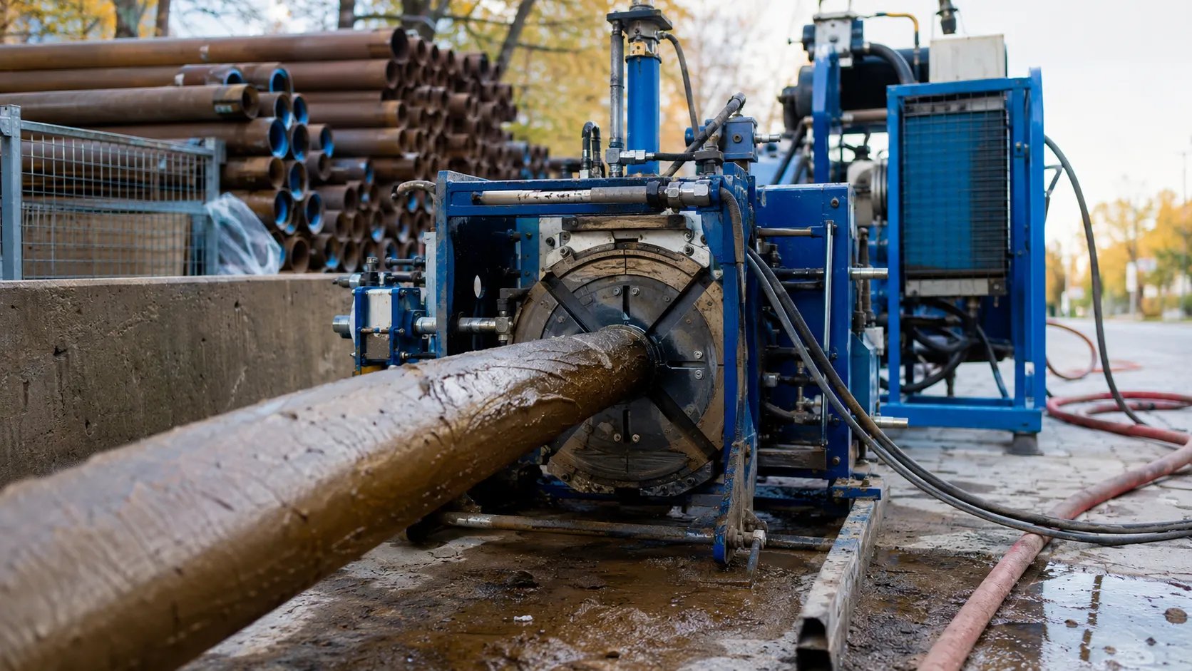 Pipe Bursting in Aurora, Ontario, self-performed and completed by Harrowgate Group