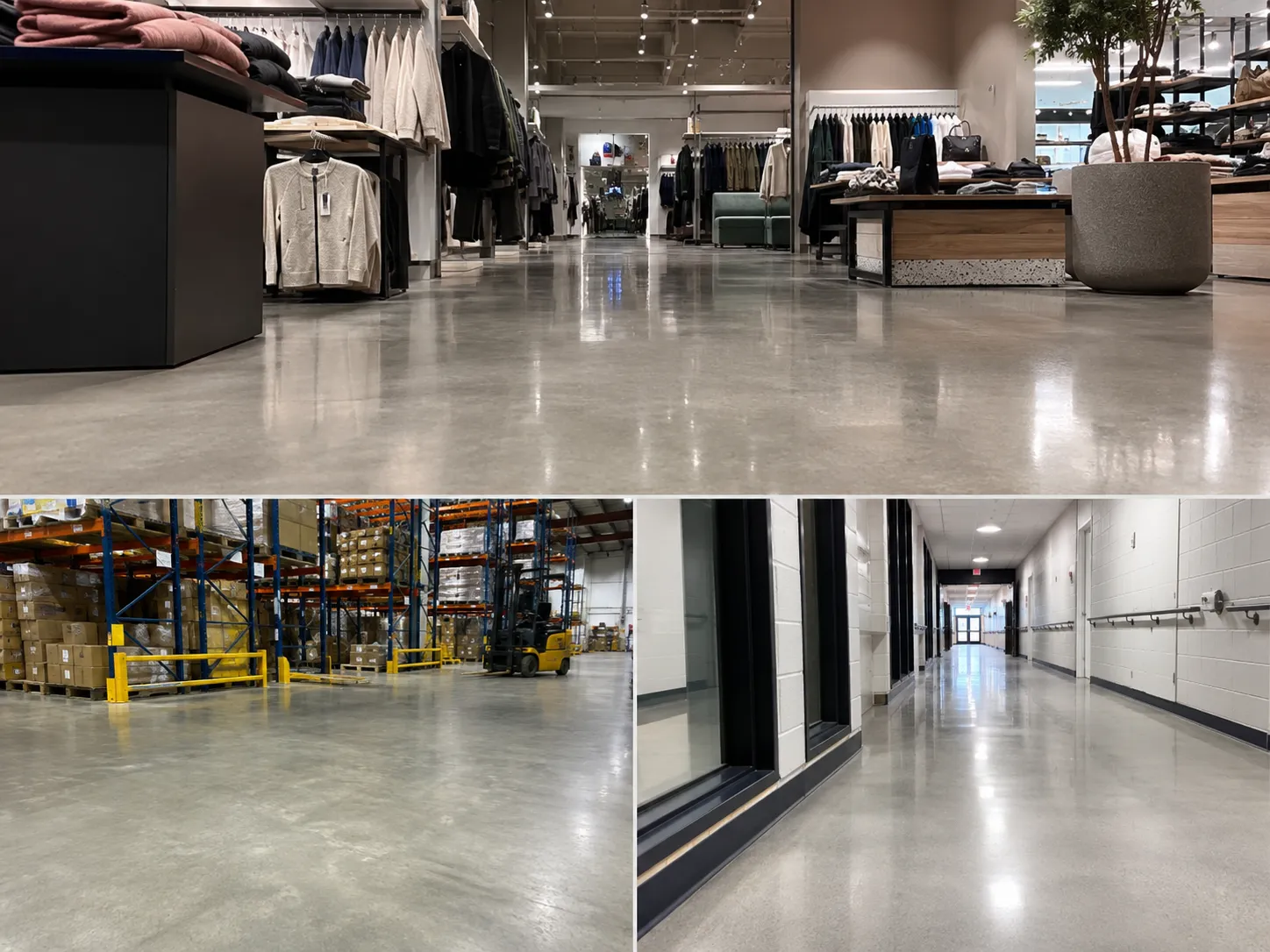 Completed Polished Concrete Floors installation in Markham by Harrowgate Group