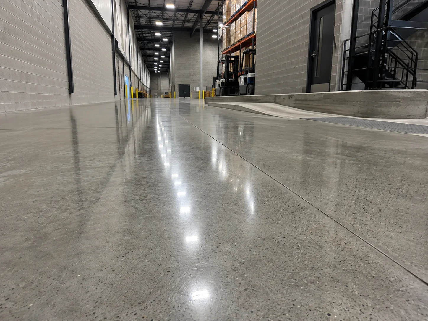 Polished Concrete Floors in Markham being built and completed on site by Harrowgate Group