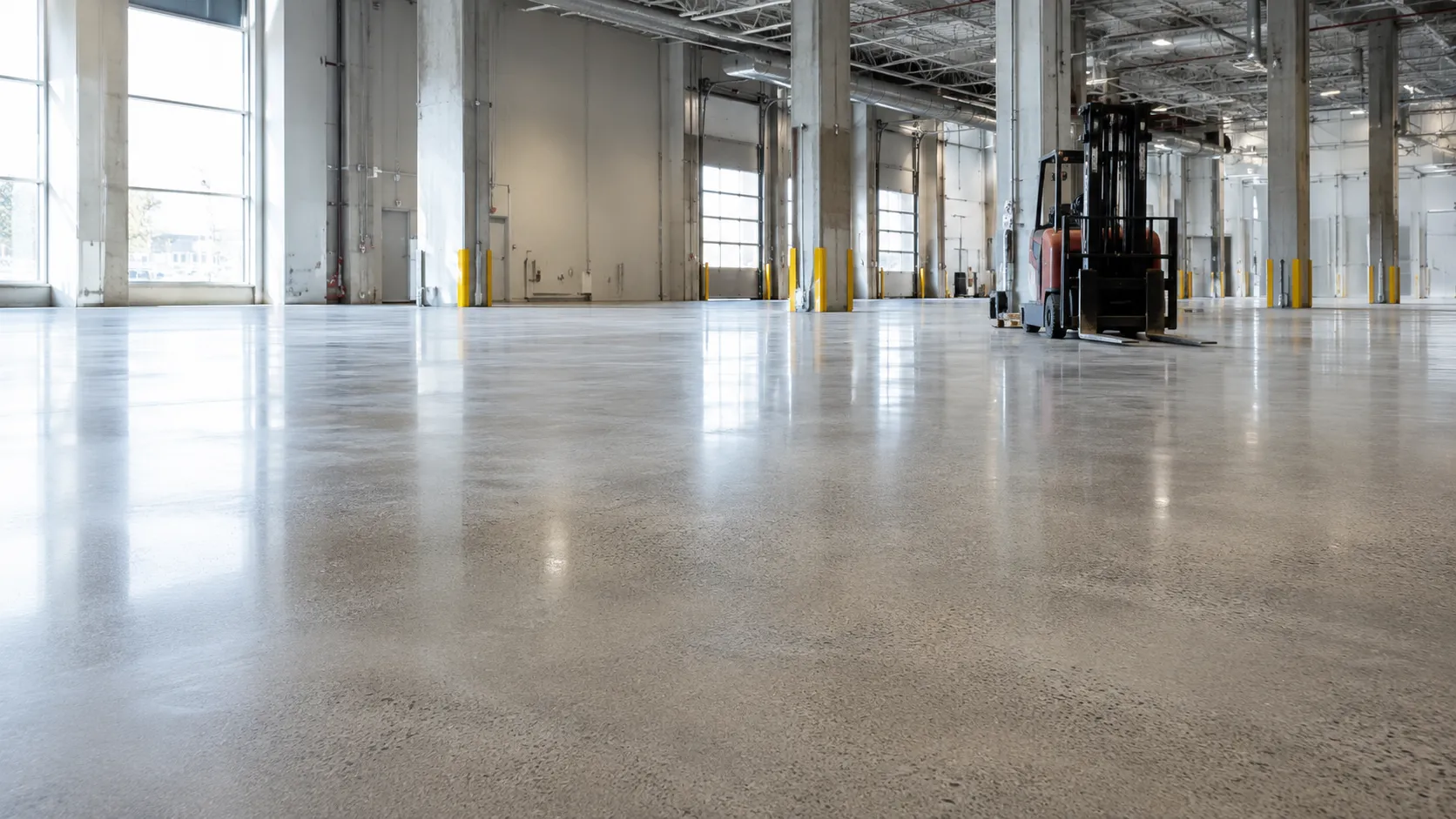 Polished Concrete Floors in Markham, Ontario, self-performed and completed by Harrowgate Group
