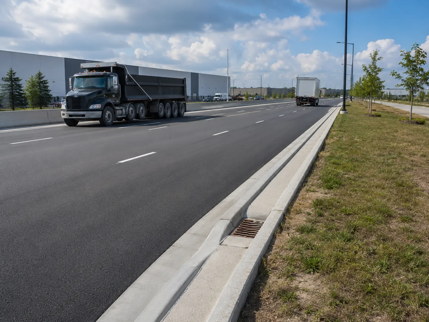 Completed Road and Highway Construction installation in Markham by Harrowgate Group
