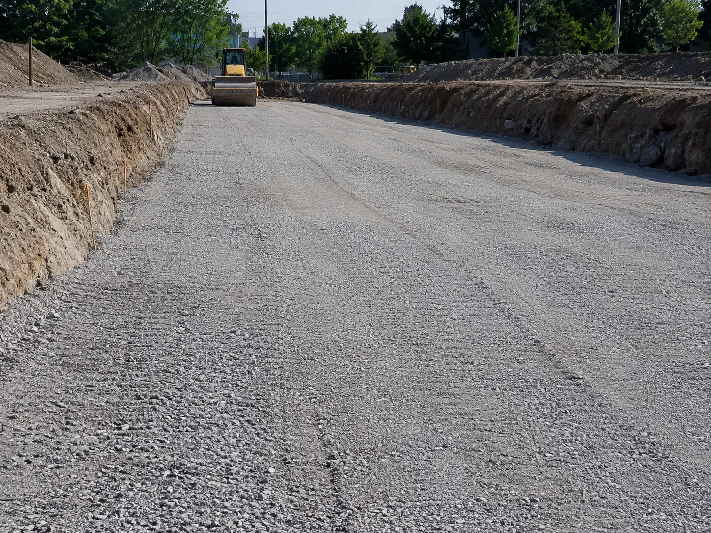 Where roadworks and pavement base is needed in Aurora for Roadworks and Pavement Base in Aurora