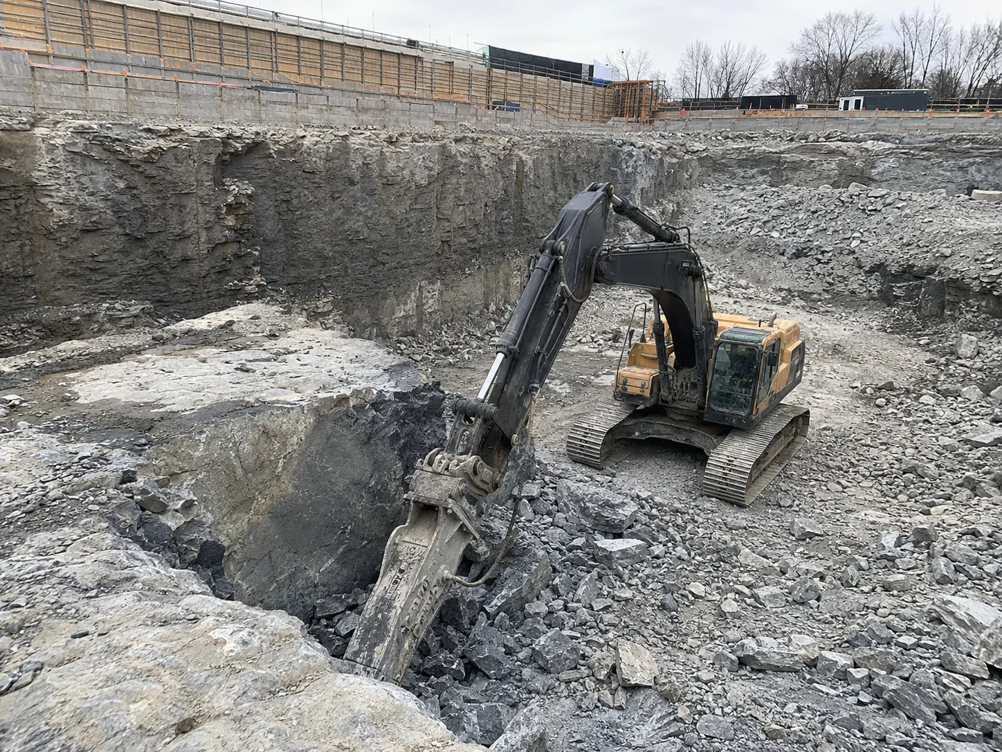Completed Rock Excavation installation in Markham by Harrowgate Group