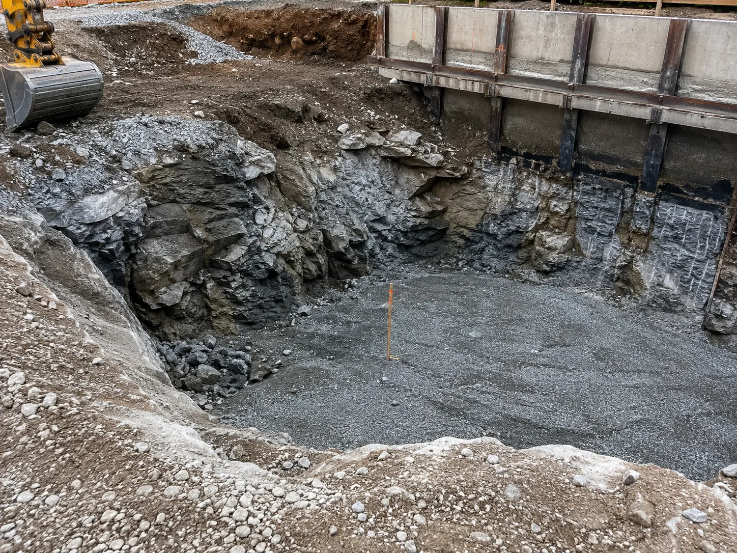 Rock Excavation in Markham being built and completed on site by Harrowgate Group