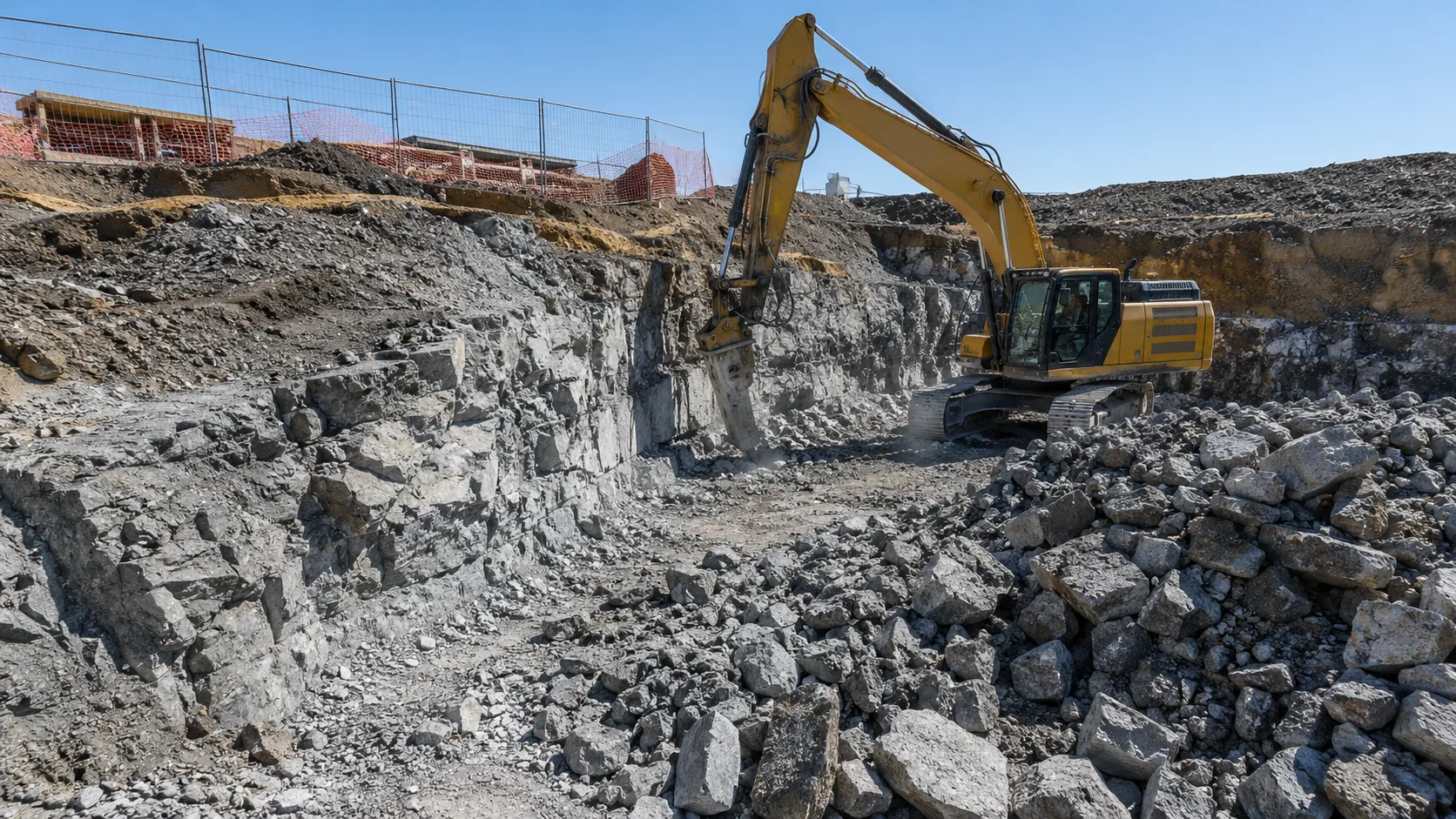 Rock Excavation in Markham, Ontario, self-performed and completed by Harrowgate Group