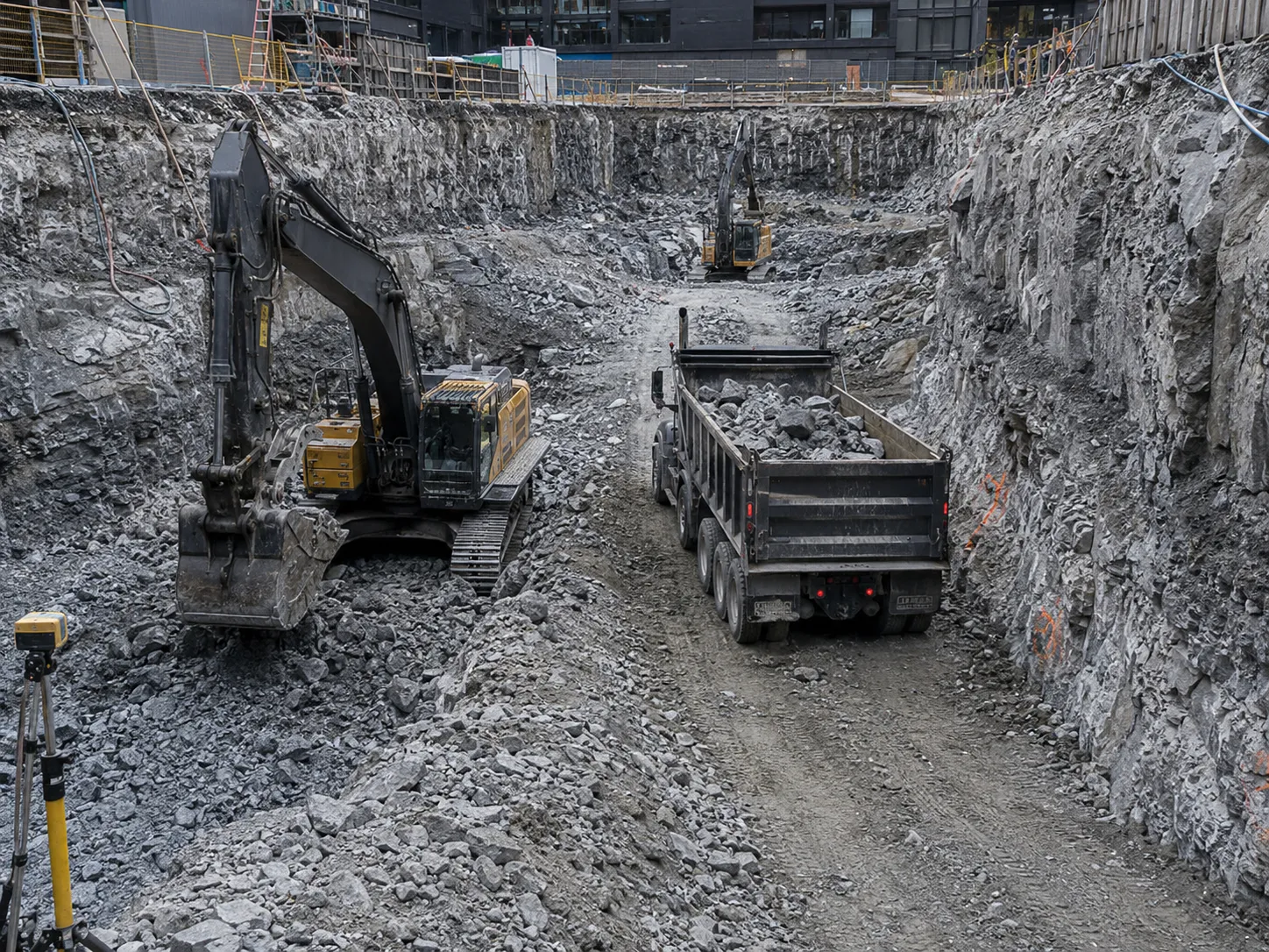 The Markham market for rock excavation for Rock Excavation in Markham