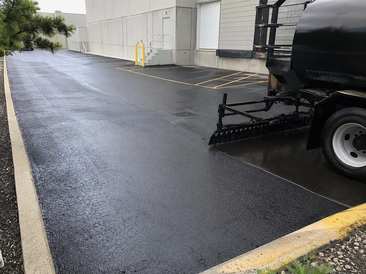 Completed Sealcoating installation in Ajax by Harrowgate Group