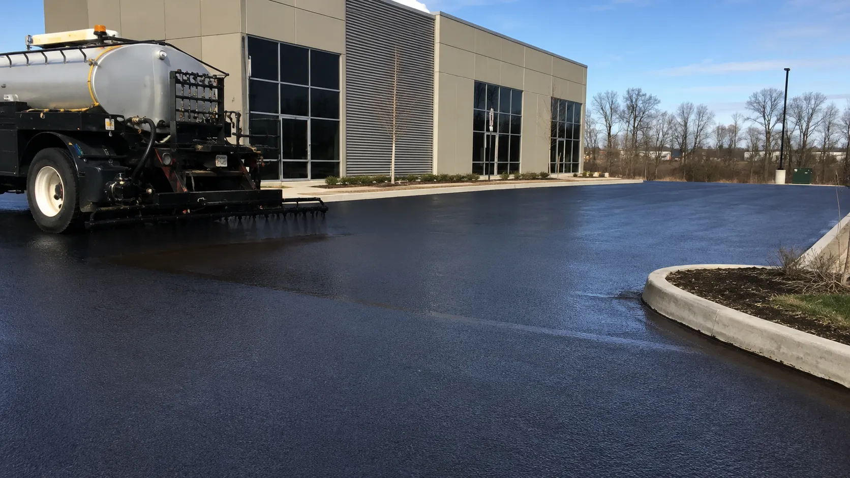 Sealcoating in Ajax, Ontario, self-performed and completed by Harrowgate Group