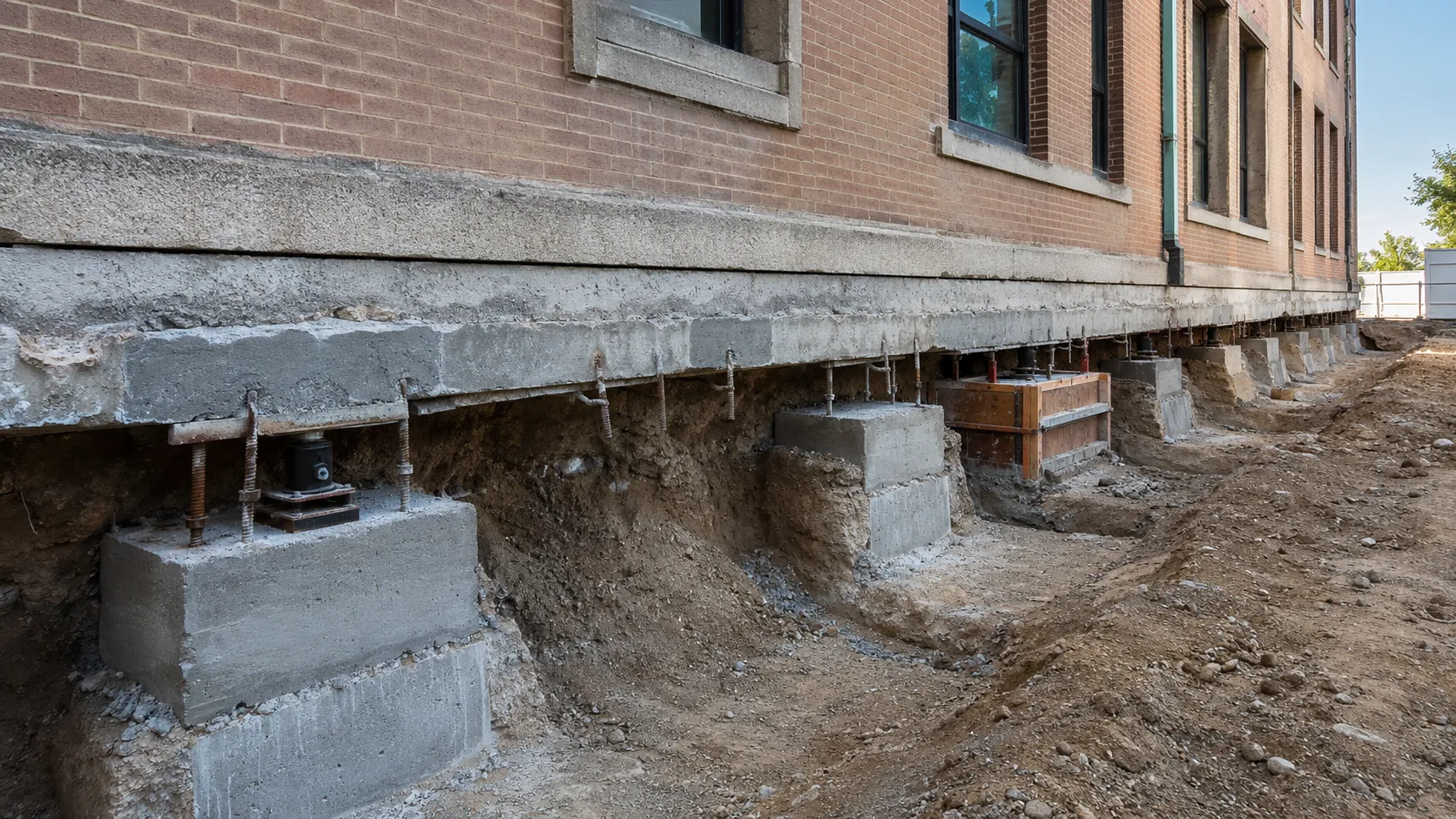 Sequential Pit Underpinning in Ajax, Ontario, completed by Harrowgate Group