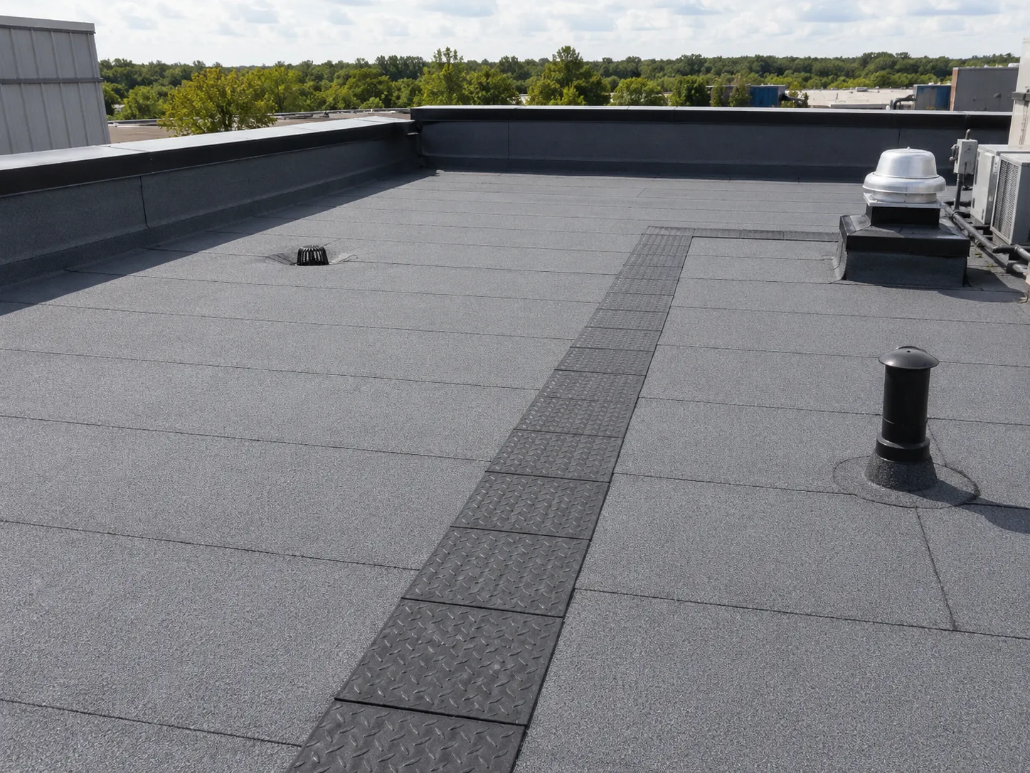 Completed Sheet and Torch-On Waterproofing installation by Harrowgate Group