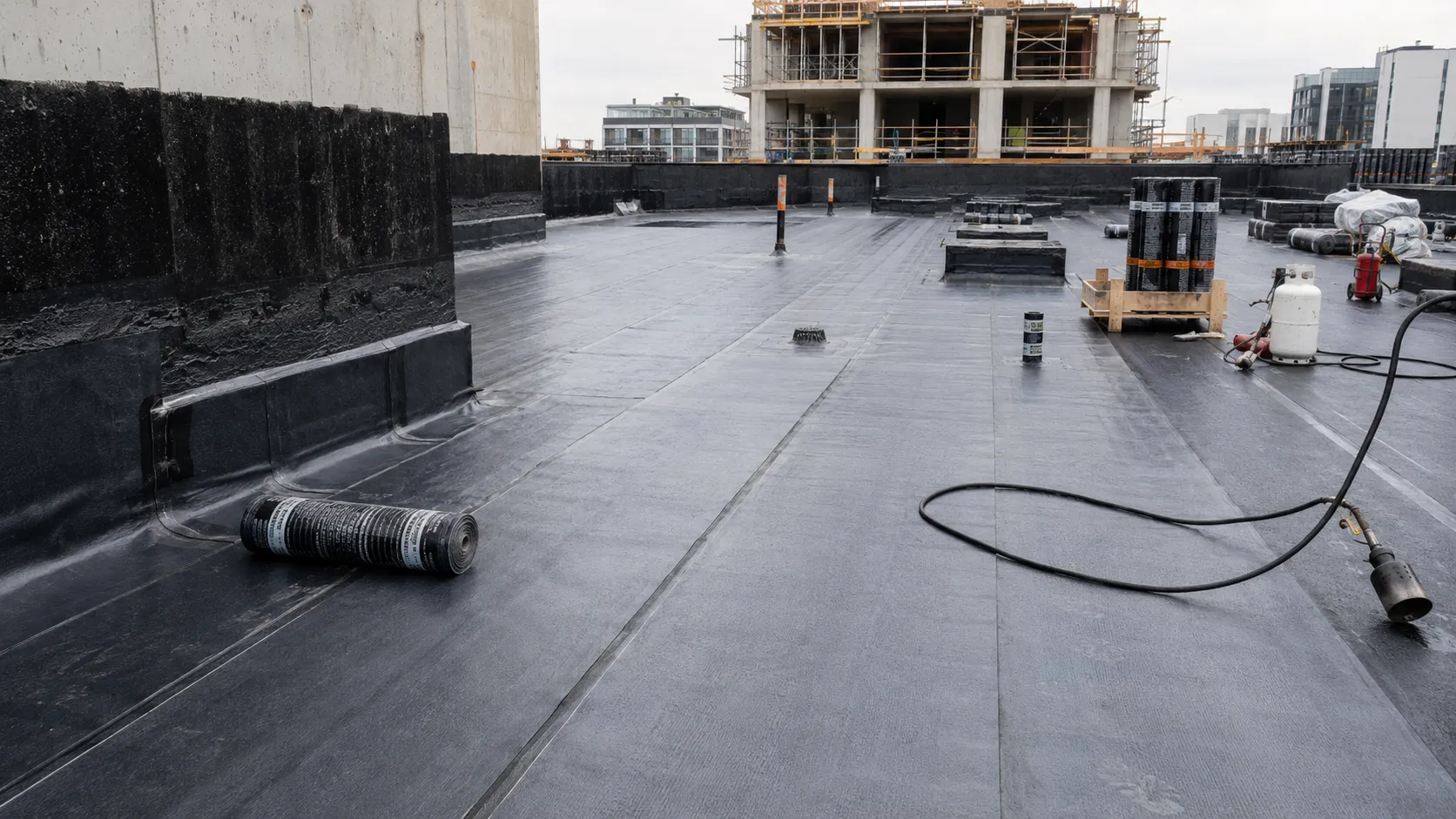 Sheet and Torch-On Waterproofing, self-performed and completed by Harrowgate Group