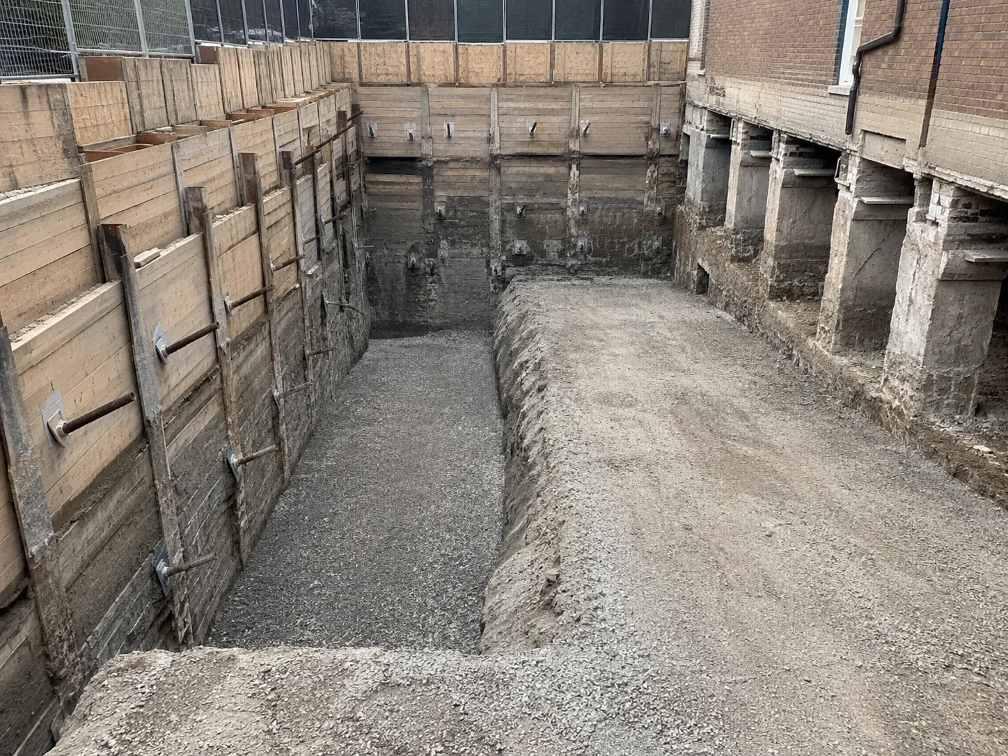 Completed Shoring and Underpinning installation by Harrowgate Group
