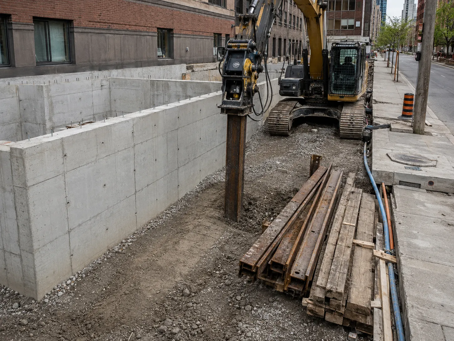 Shoring Removal and Decommissioning across Ajax property by Harrowgate Group