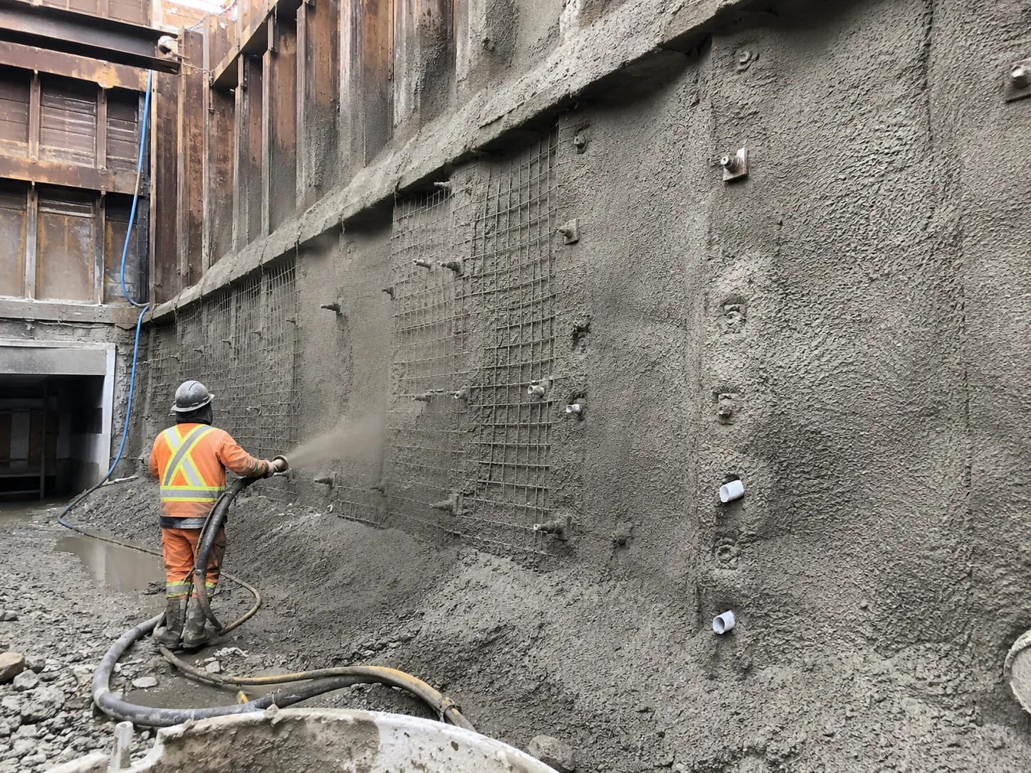 Completed Shotcrete and Gunite installation in North York by Harrowgate Group