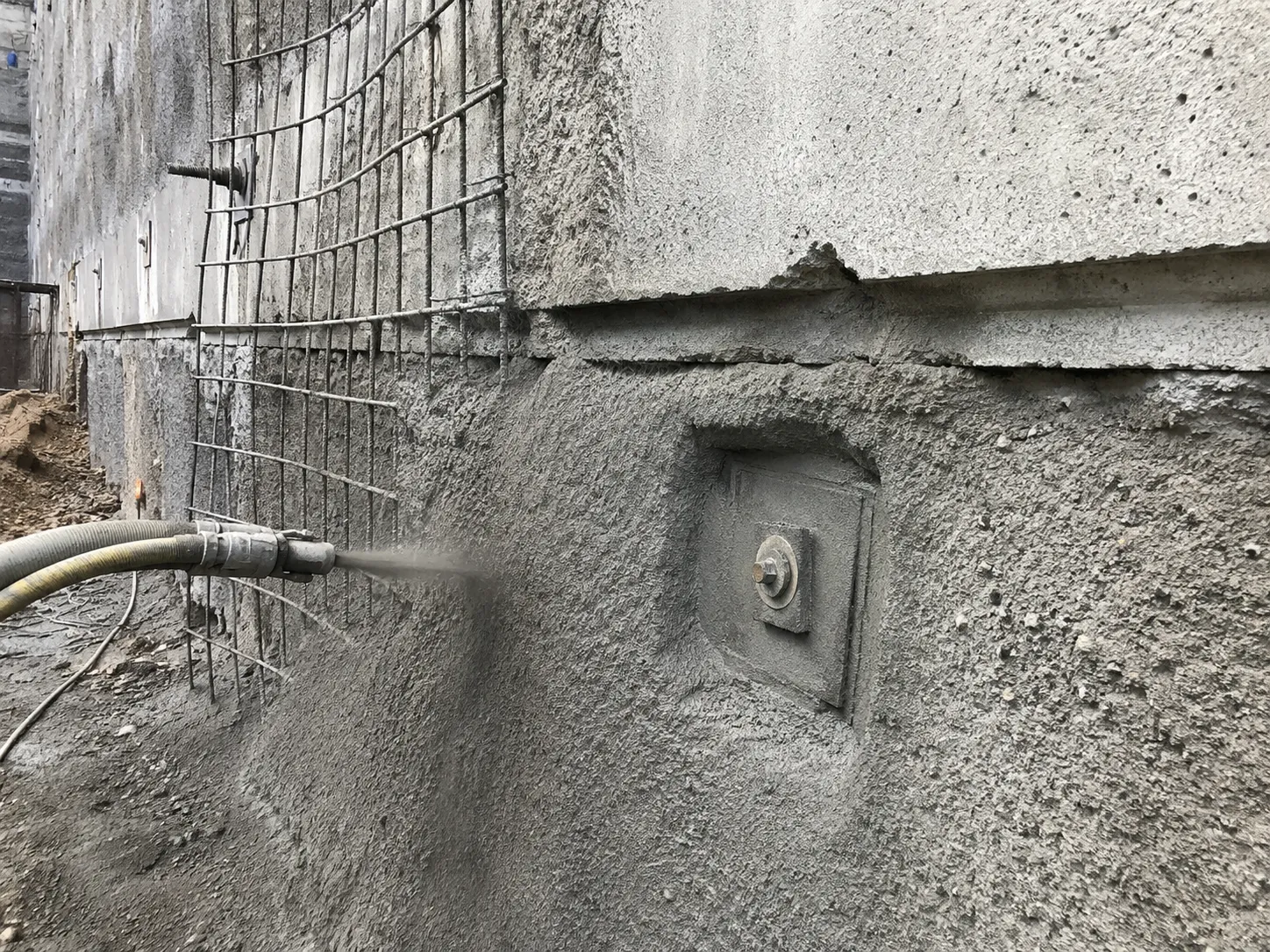Shotcrete and Gunite being built and completed on site by Harrowgate Group