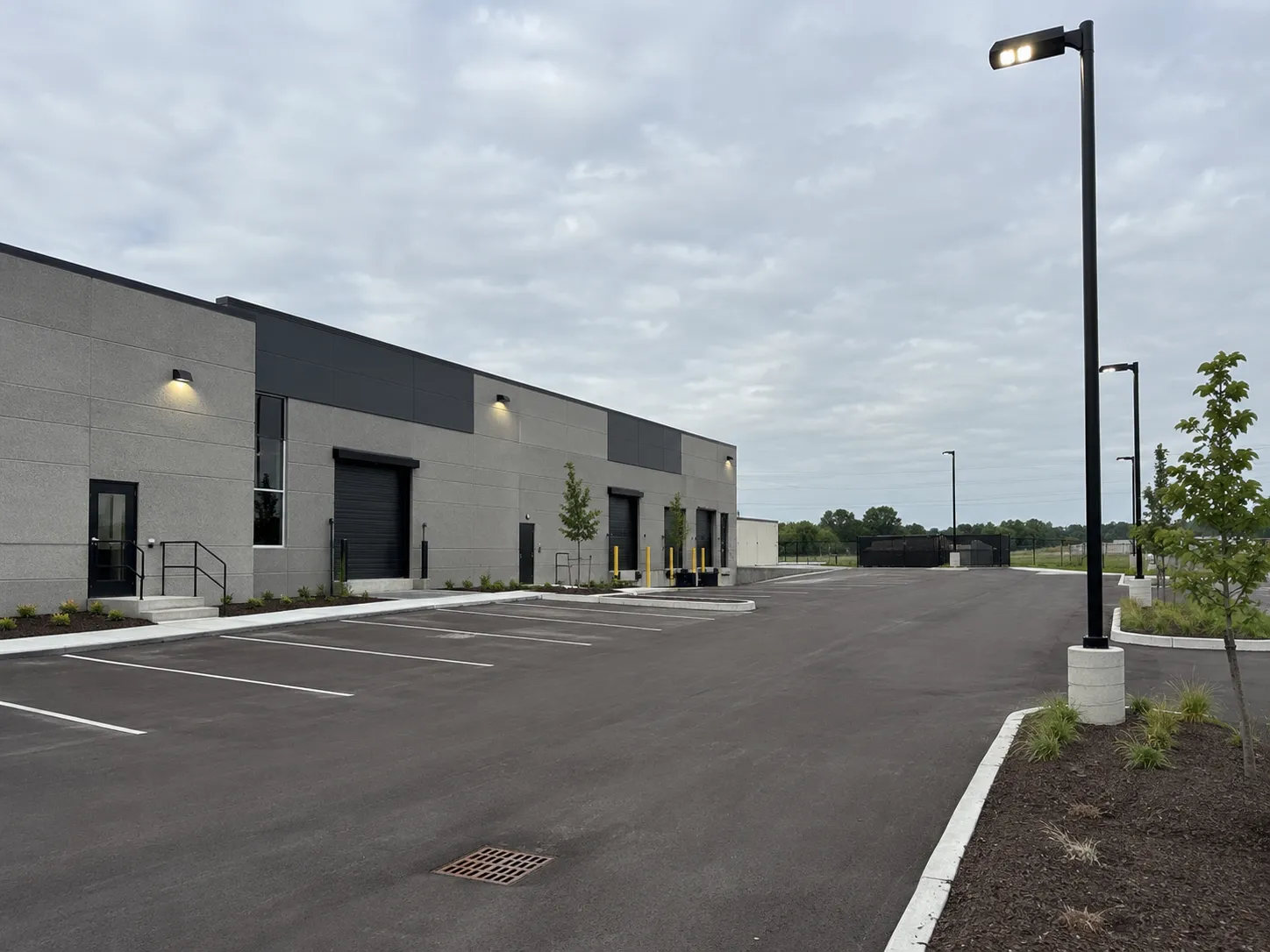 Completed Site and Parking Lot Lighting installation in Burlington by Harrowgate Group