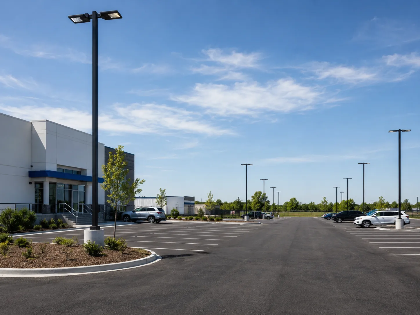 Where site and parking lot lighting is needed in Burlington for Site and Parking Lot Lighting in Burlington