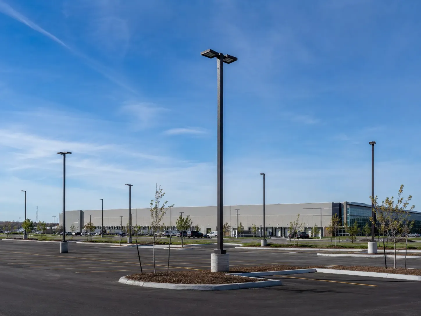 The Burlington market for site and parking lot lighting for Site and Parking Lot Lighting in Burlington