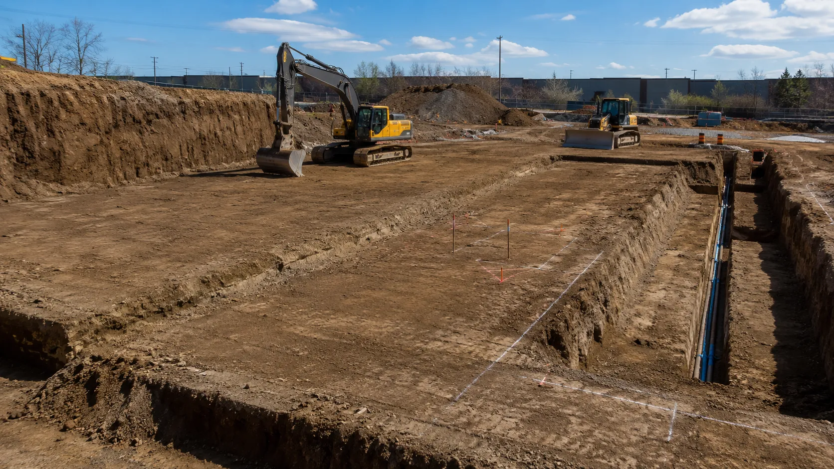 Site Excavation in Markham, Ontario, self-performed and completed by Harrowgate Group
