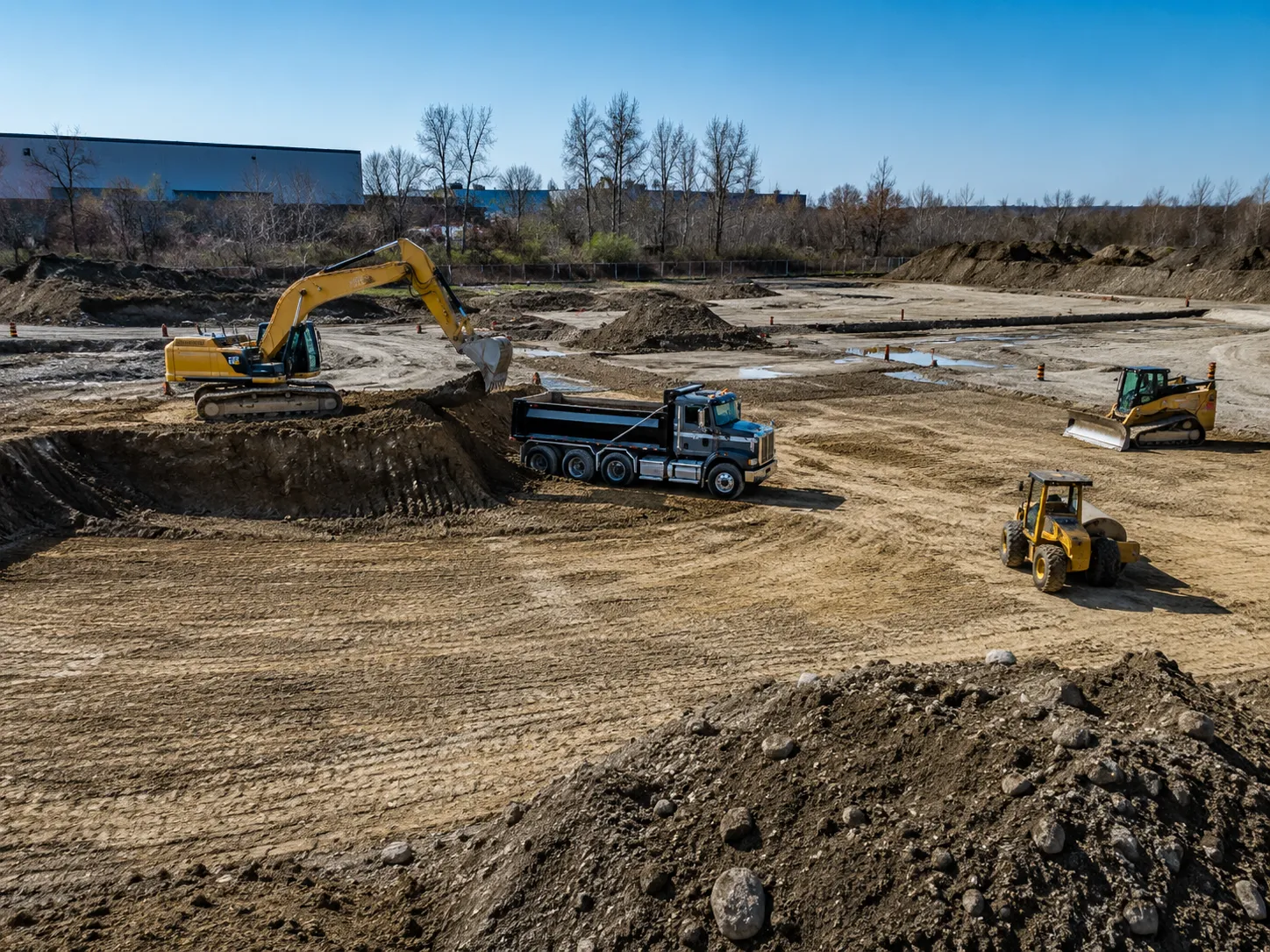 The Markham market for site grading and earthworks for Site Grading and Earthworks in Markham