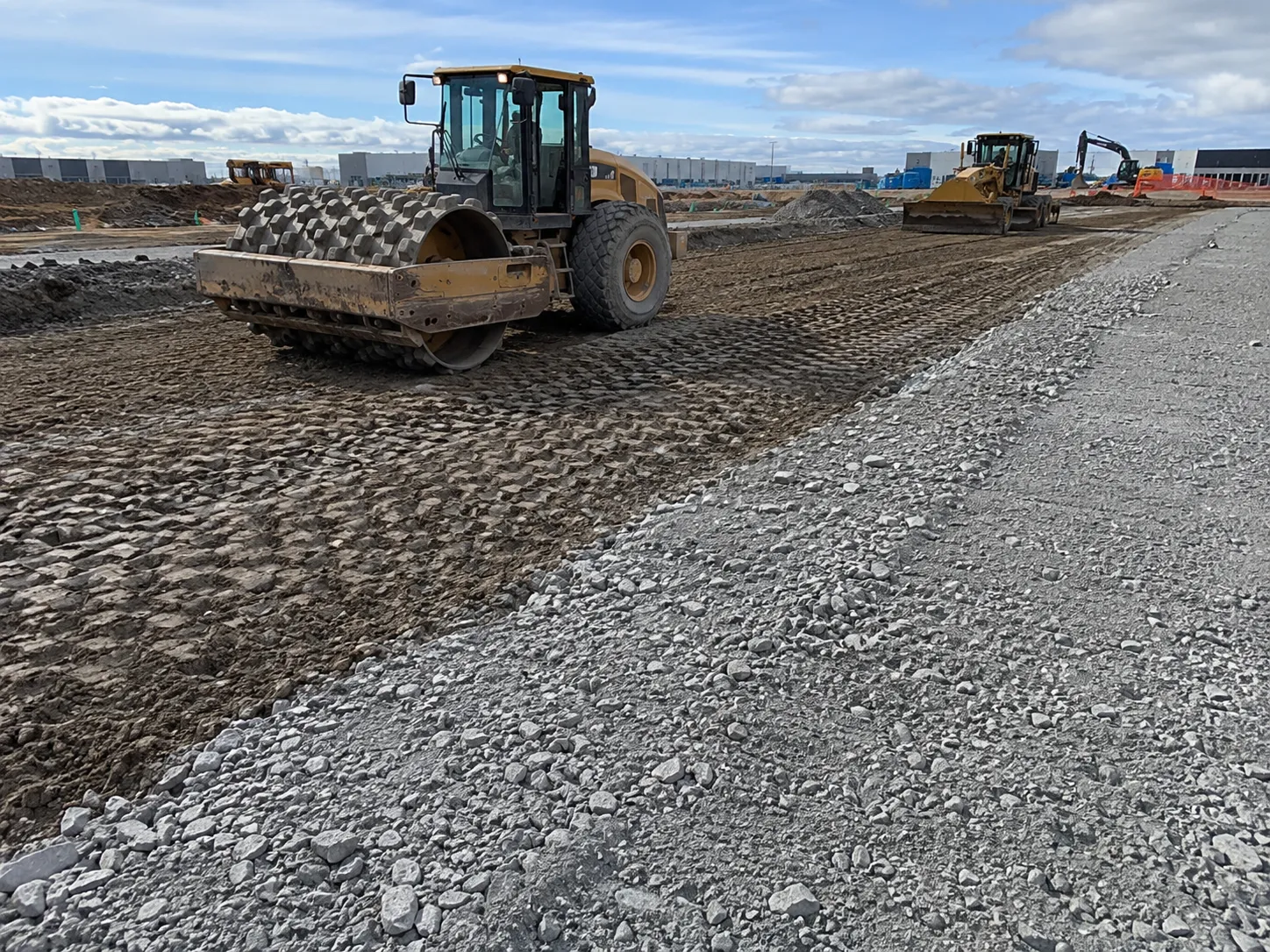 Completed Soil Stabilization and Ground Improvement installation in Barrie by Harrowgate Group