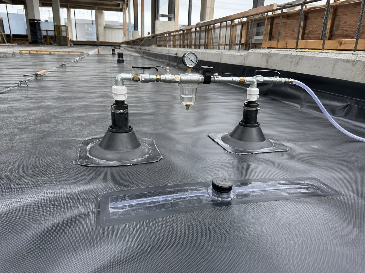 Soil Vapour Intrusion Mitigation in Pickering being built and completed on site by Harrowgate Group