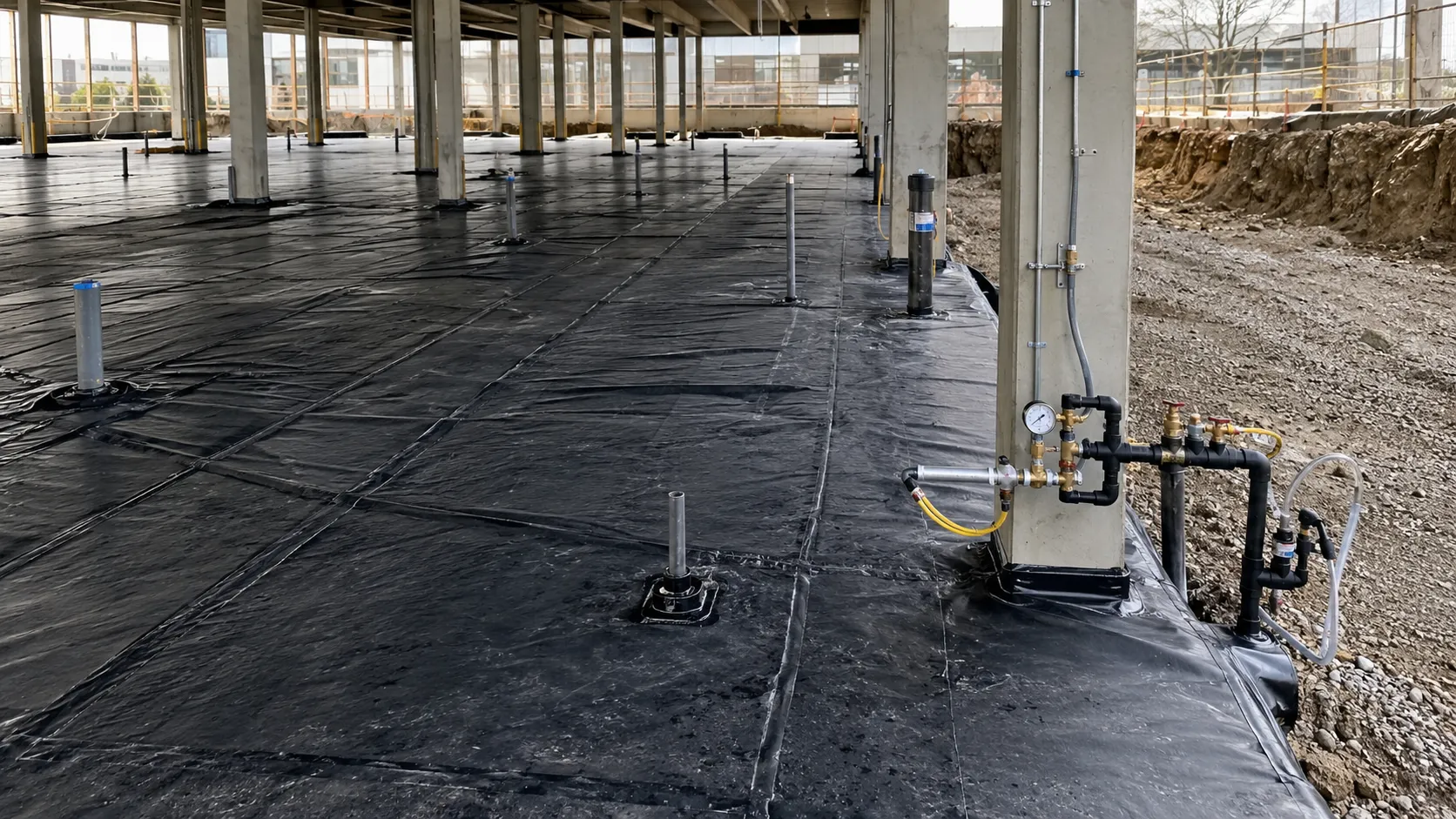 Soil Vapour Intrusion Mitigation in Pickering, Ontario, completed by Harrowgate Group
