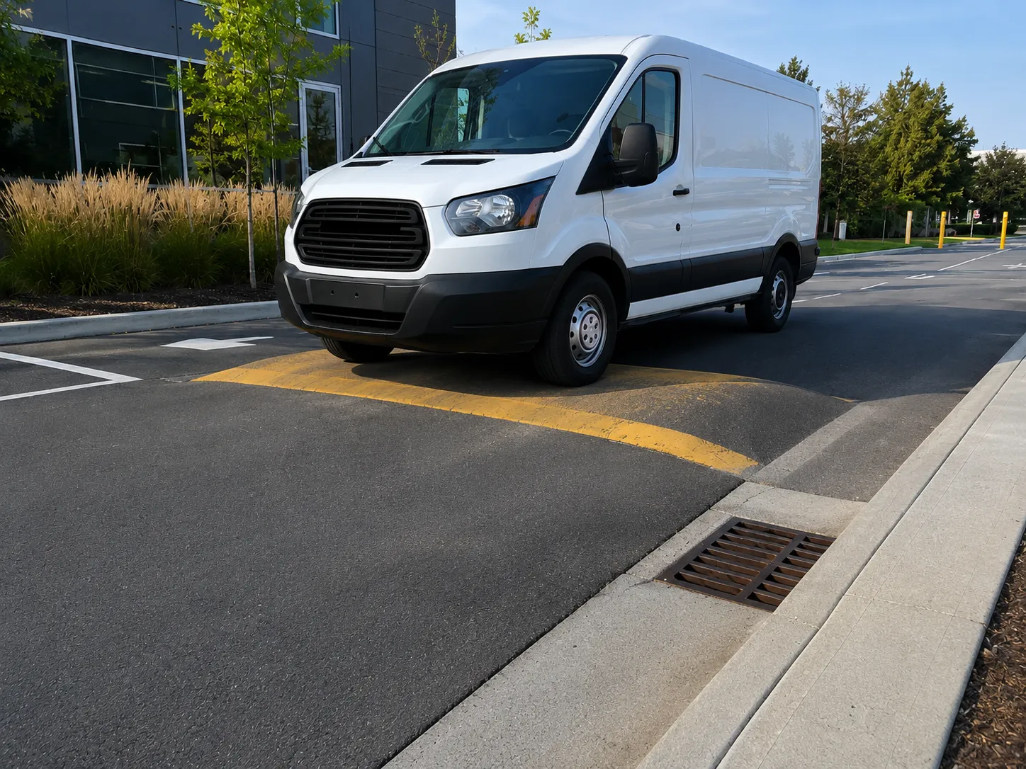 Completed Speed Bumps and Traffic Calming installation in Richmond Hill by Harrowgate Group