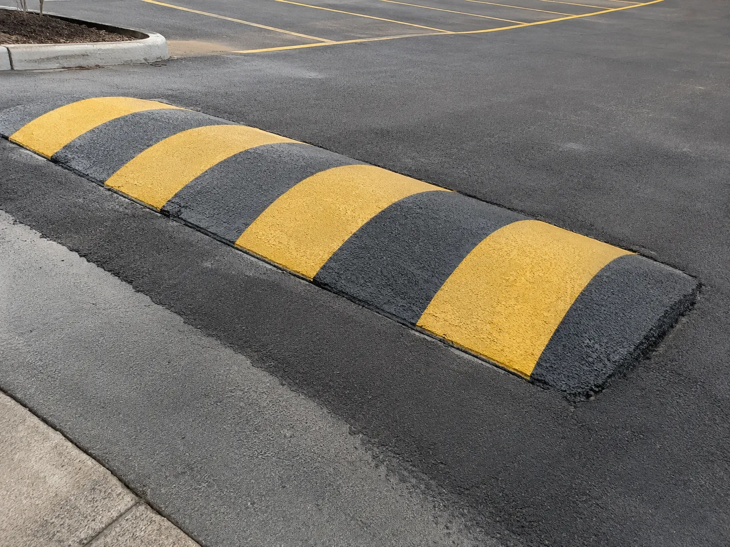 Speed Bumps and Traffic Calming in Richmond Hill being built and completed on site by Harrowgate Group