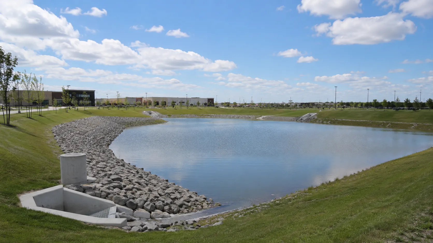 Stormwater Management Ponds in Caledon, Ontario, self-performed and completed by Harrowgate Group