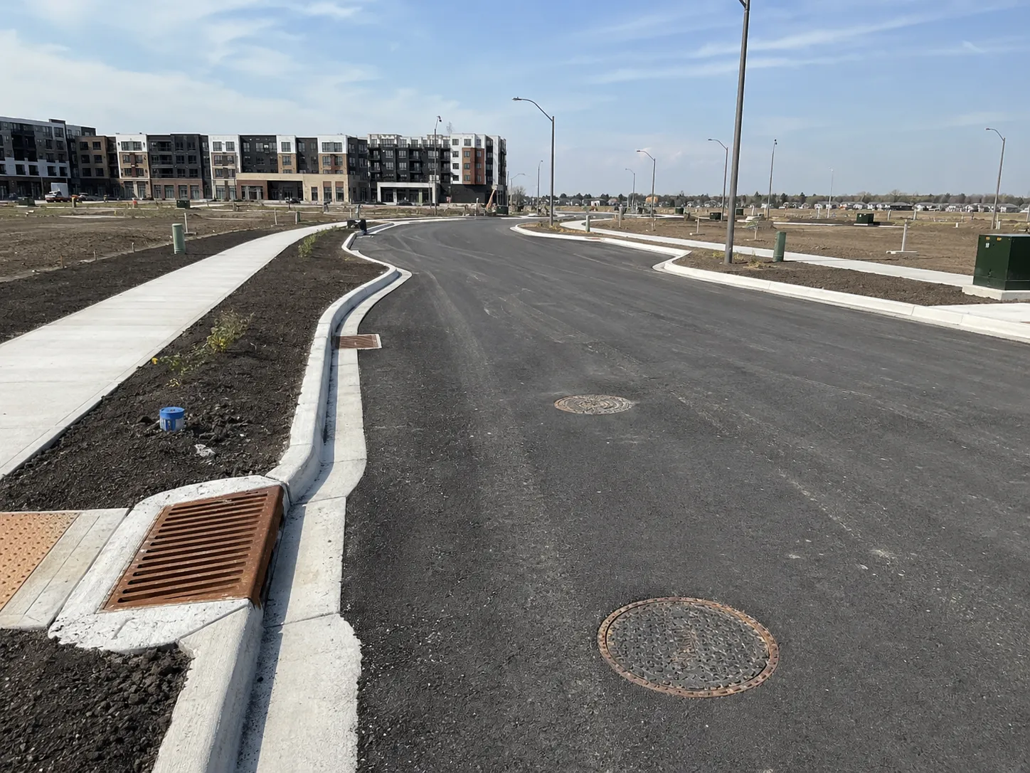 Completed Subdivision Servicing installation in Brampton by Harrowgate Group