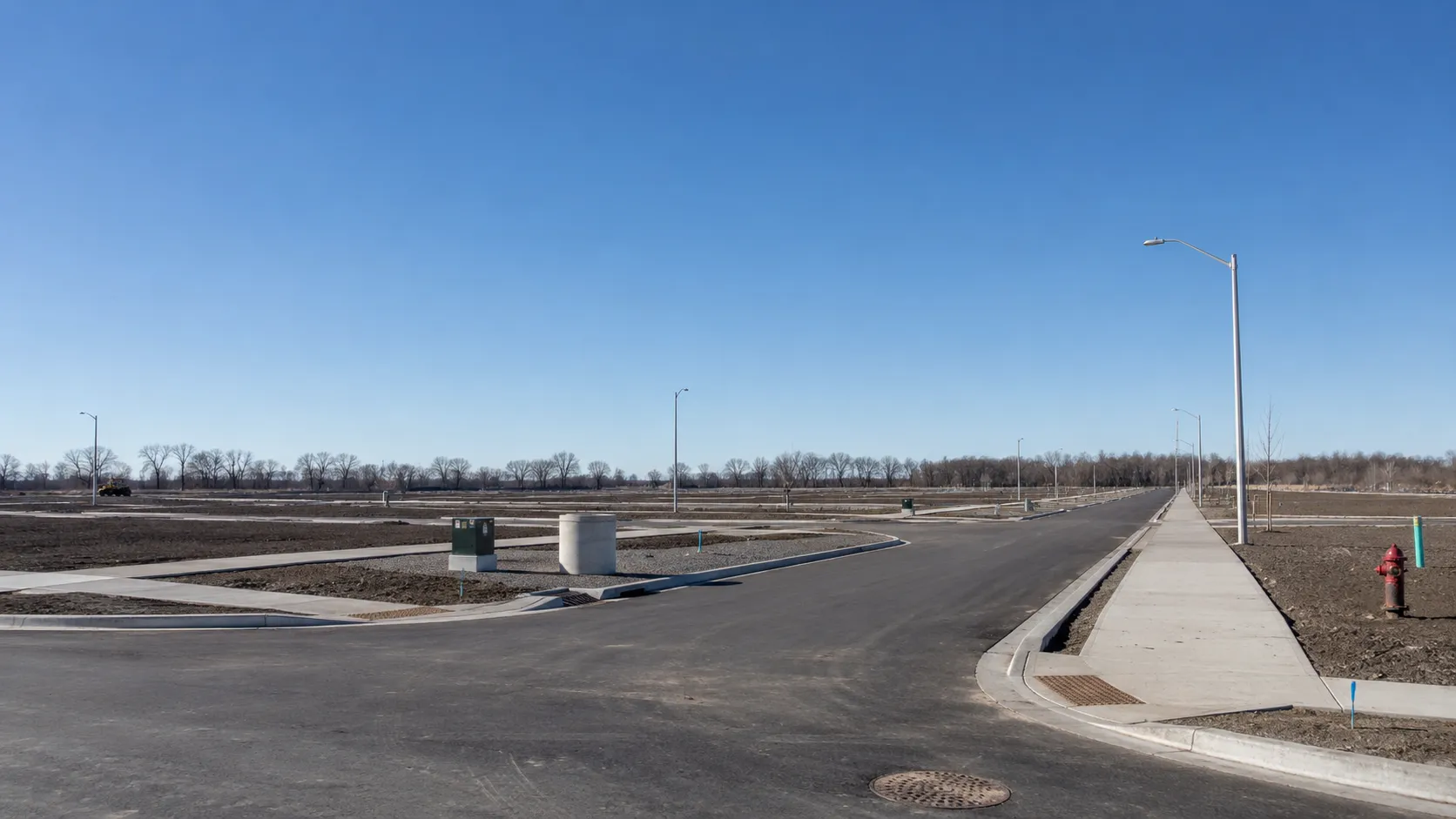 Subdivision Servicing in Brampton, Ontario, self-performed and completed by Harrowgate Group
