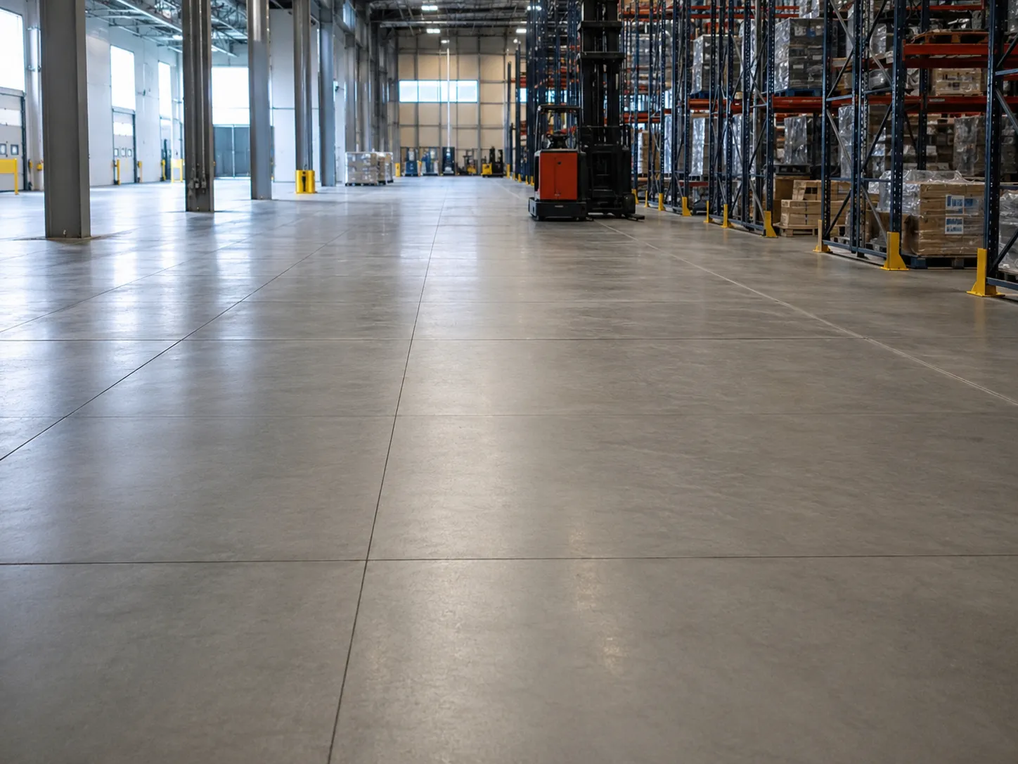 Completed Superflat and Warehouse Floors installation by Harrowgate Group