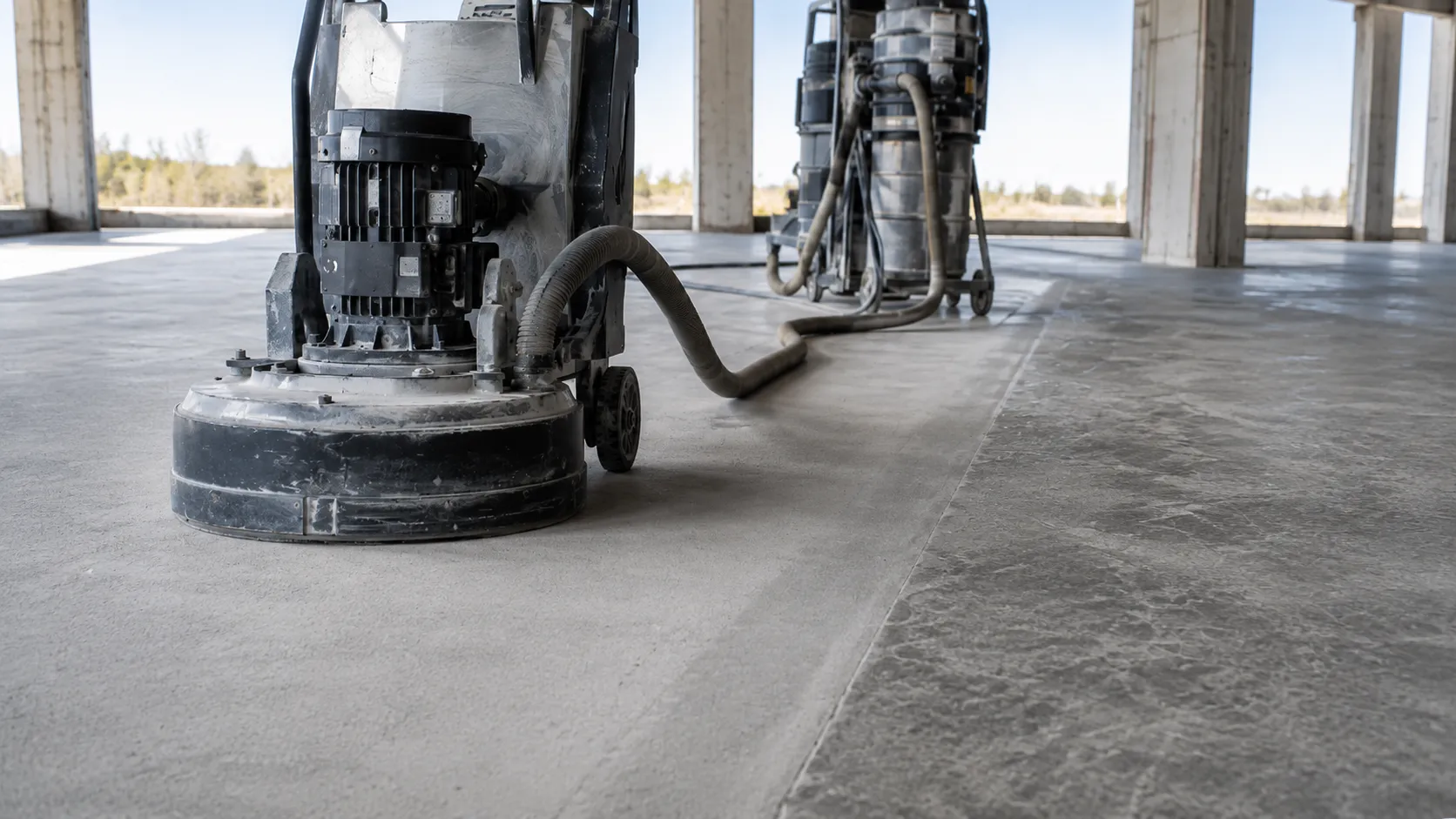 Surface Preparation and Grinding, self-performed and completed by Harrowgate Group
